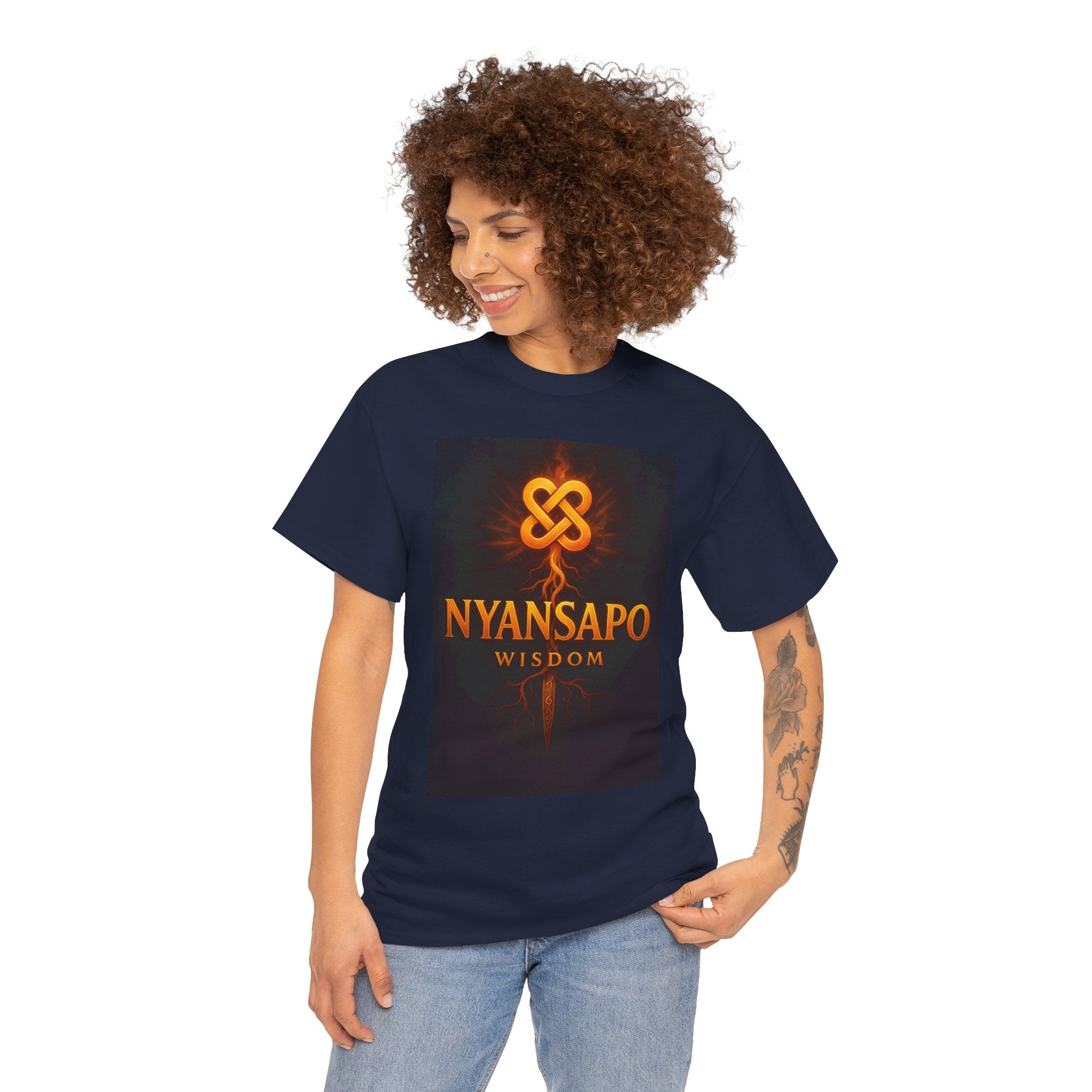 Wisdom Black Unisex Heavy Cotton Tee