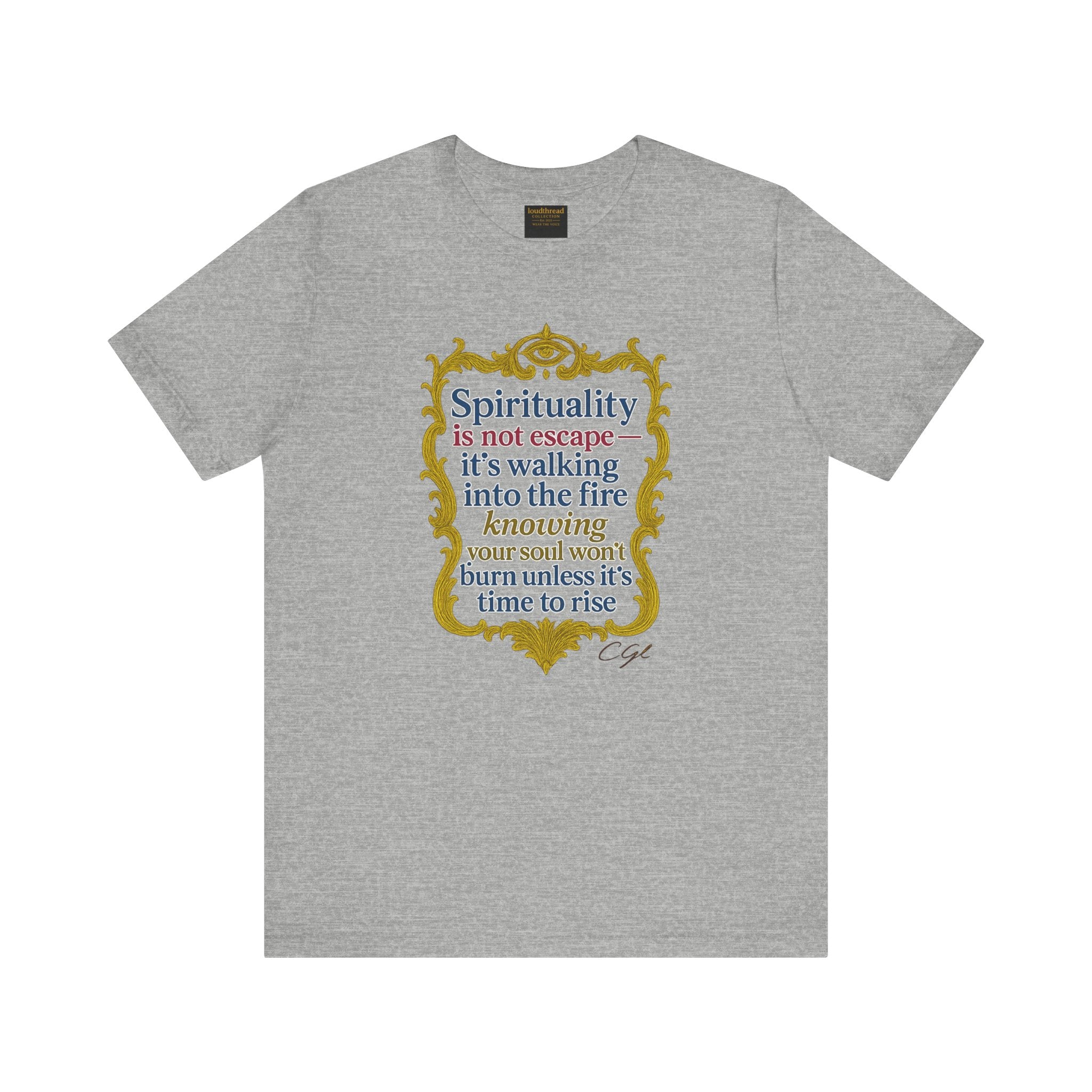 Spirituality Quote Unisex Tee - Inspirational Short Sleeve Shirt