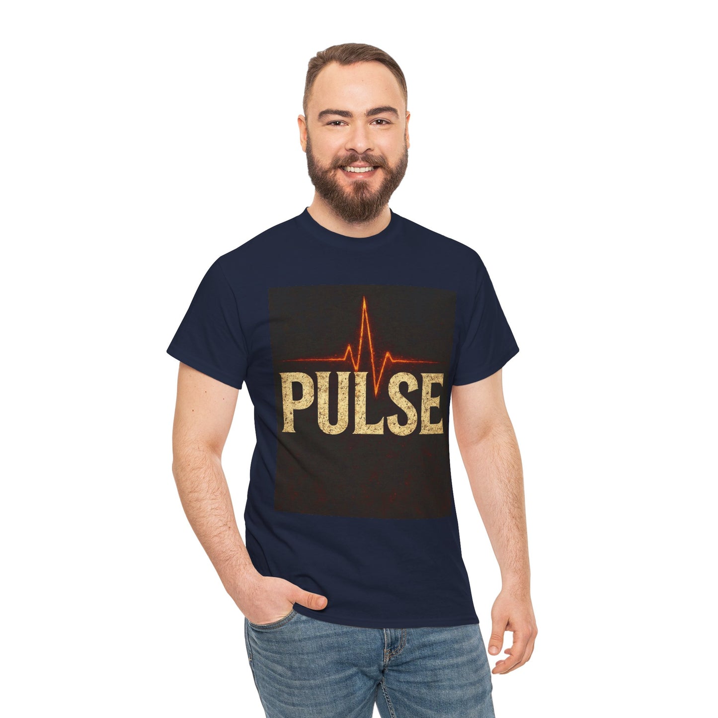 Pulse Graphic Tee, Unisex Cotton Shirt, Casual Wear, Gift for Music Lovers