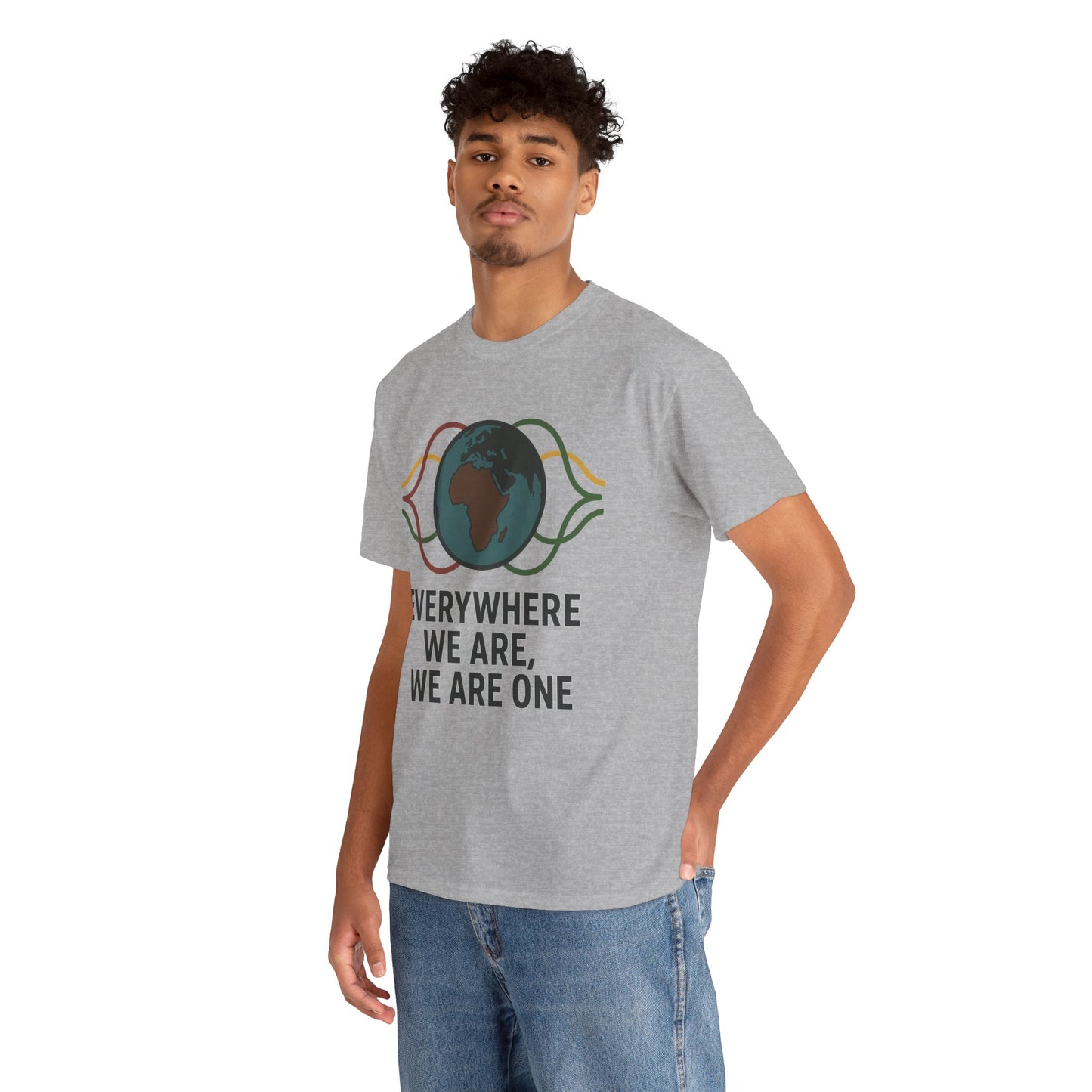 Unity Message Unisex Heavy Cotton Tee - Eco-Friendly Fashion