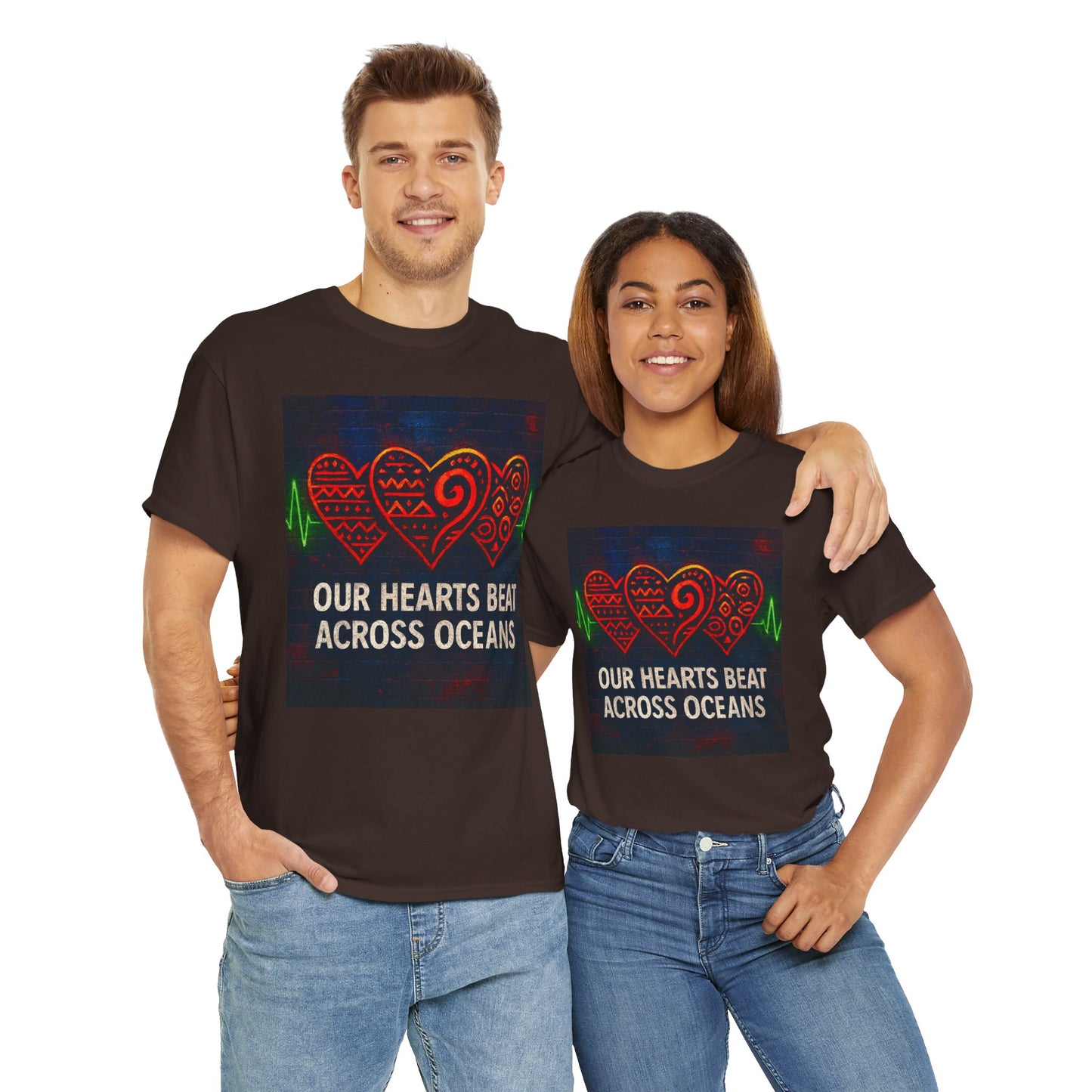 Heartfelt Connection Tee | Unisex Cotton T-Shirt for Relationships
