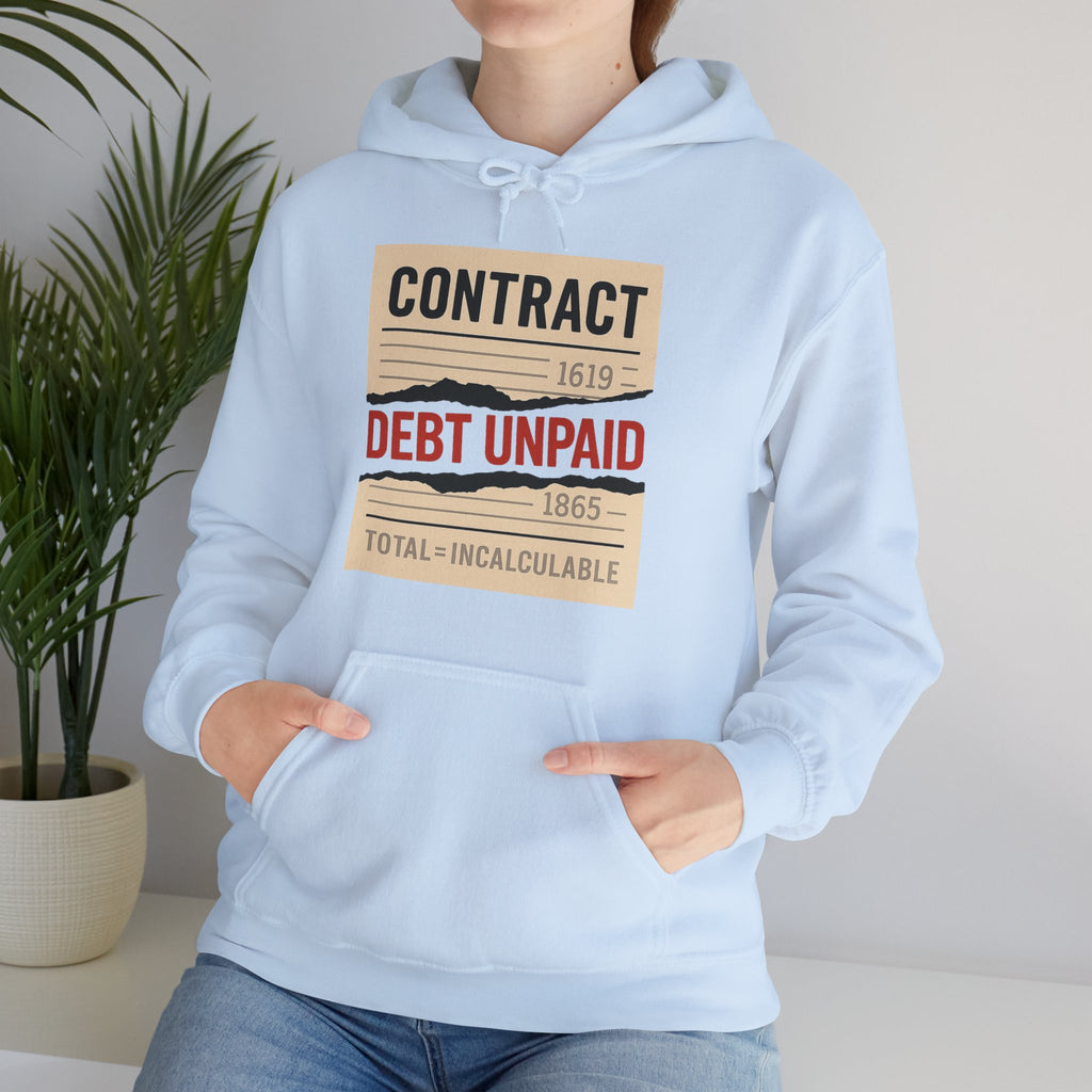 Unisex Heavy Blend™ Hooded Sweatshirt: Vintage Inspired Debt Unpaid Contract Design, Cozy Hoodie for Everyday Wear, Perfect for Casual [...]