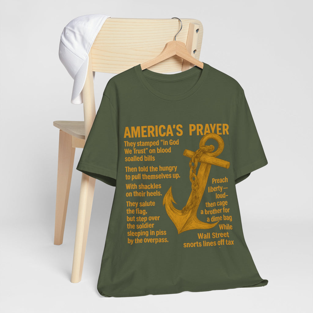 America's Prayer Anchor Tee — Patriotic Poem Graphic T-Shirt