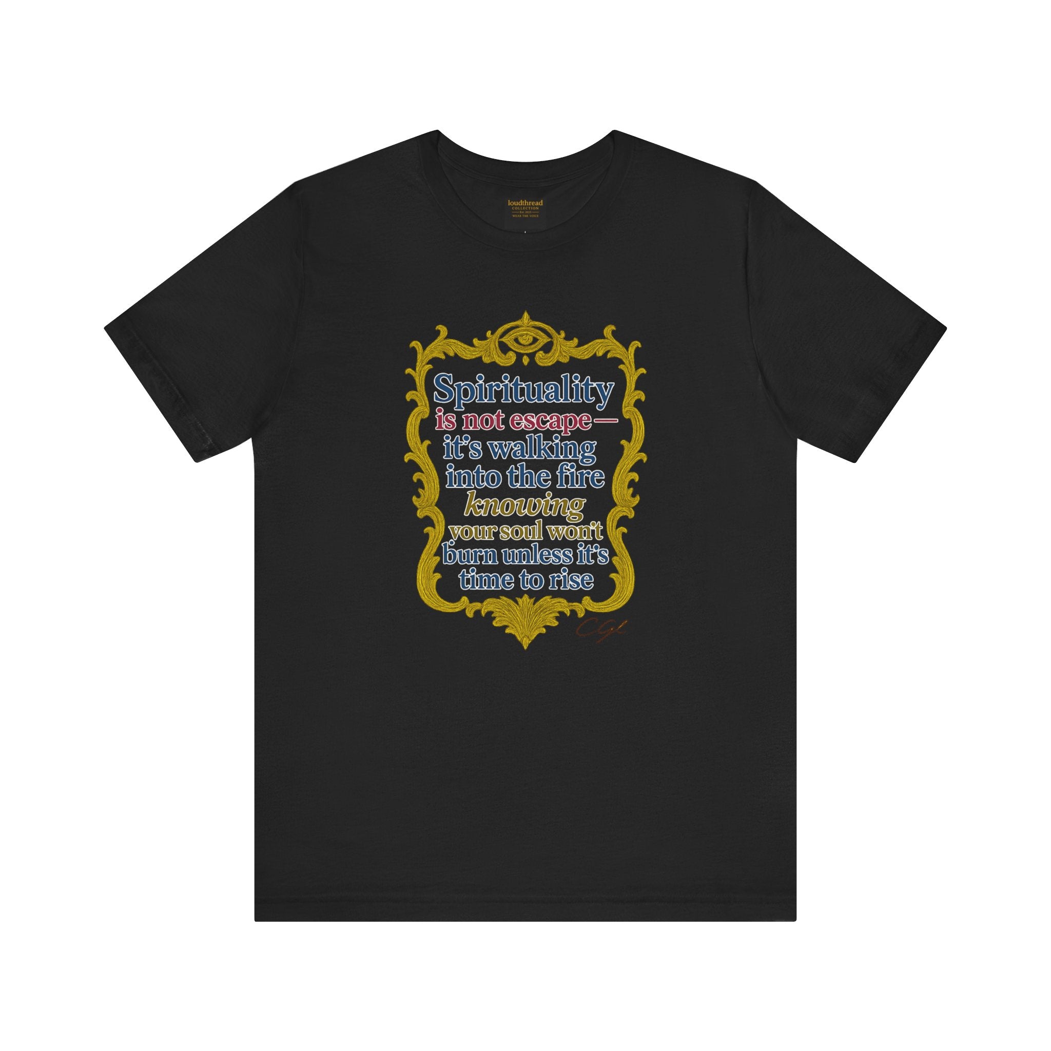 Spirituality Quote Unisex Tee - Inspirational Short Sleeve Shirt