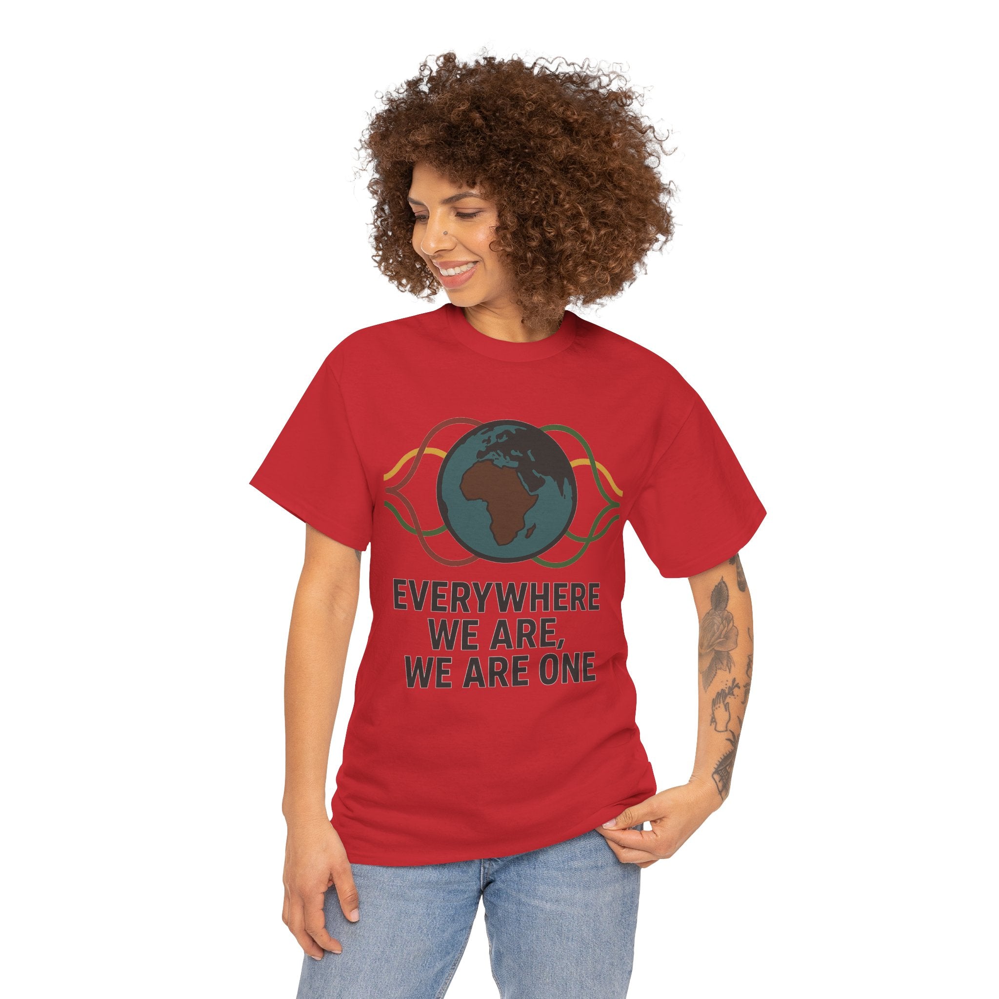 Unity Message Unisex Heavy Cotton Tee - Eco-Friendly Fashion