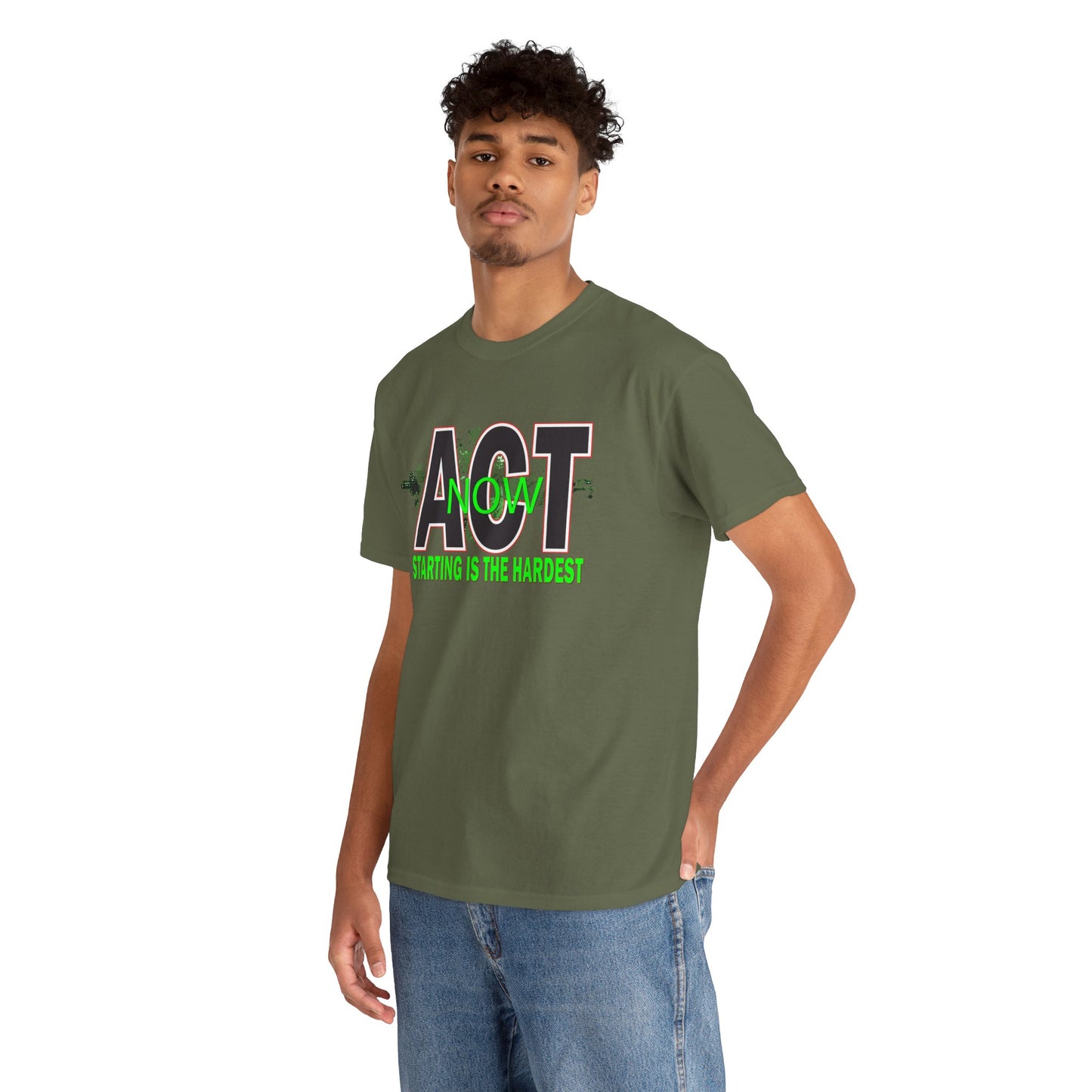 Motivational Unisex Tee - Start Now with Style, Perfect for Workouts