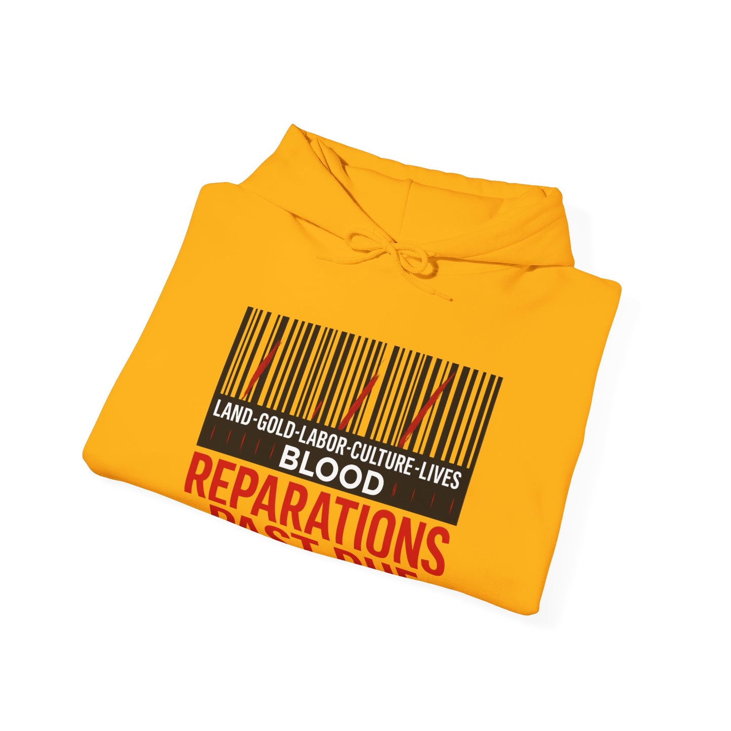 Reparations Theme Hoodie - Unisex Heavy Blend Sweatshirt, Black History Month Apparel, Social Justice Clothing, Protest Wear, Activist [...]