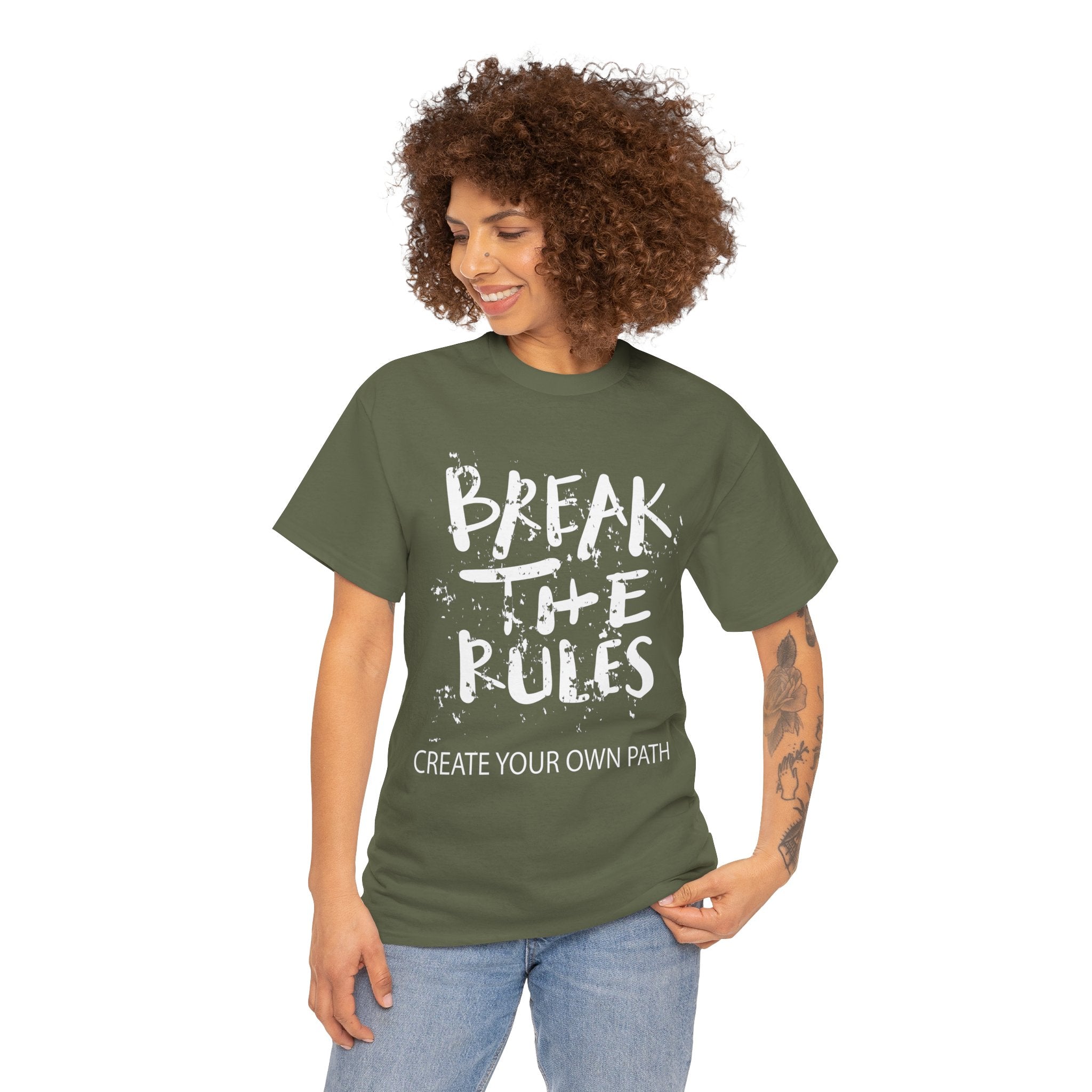 Break the Rules Shirt, Inspirational Graphic Tee
