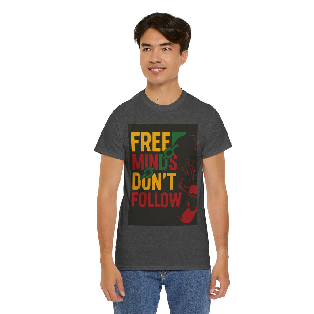 Free Minds Unisex Heavy Cotton Tee - Gift for Empowerment, Activism Outfit