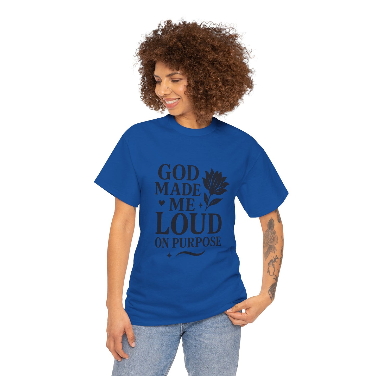 Unisex Heavy Cotton Tee with Inspirational Quote