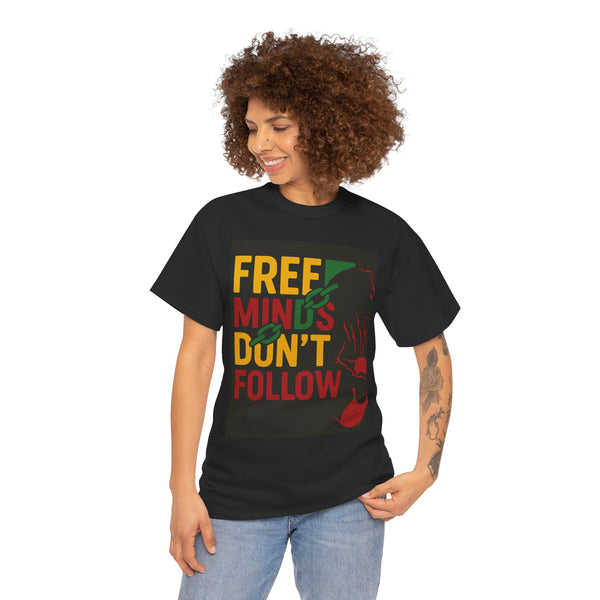 Free Minds Unisex Heavy Cotton Tee - Gift for Empowerment, Activism Outfit