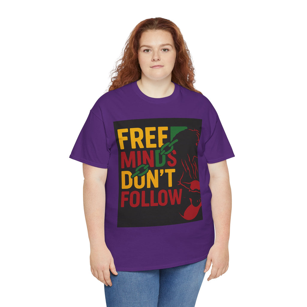 Free Minds Unisex Heavy Cotton Tee - Gift for Empowerment, Activism Outfit