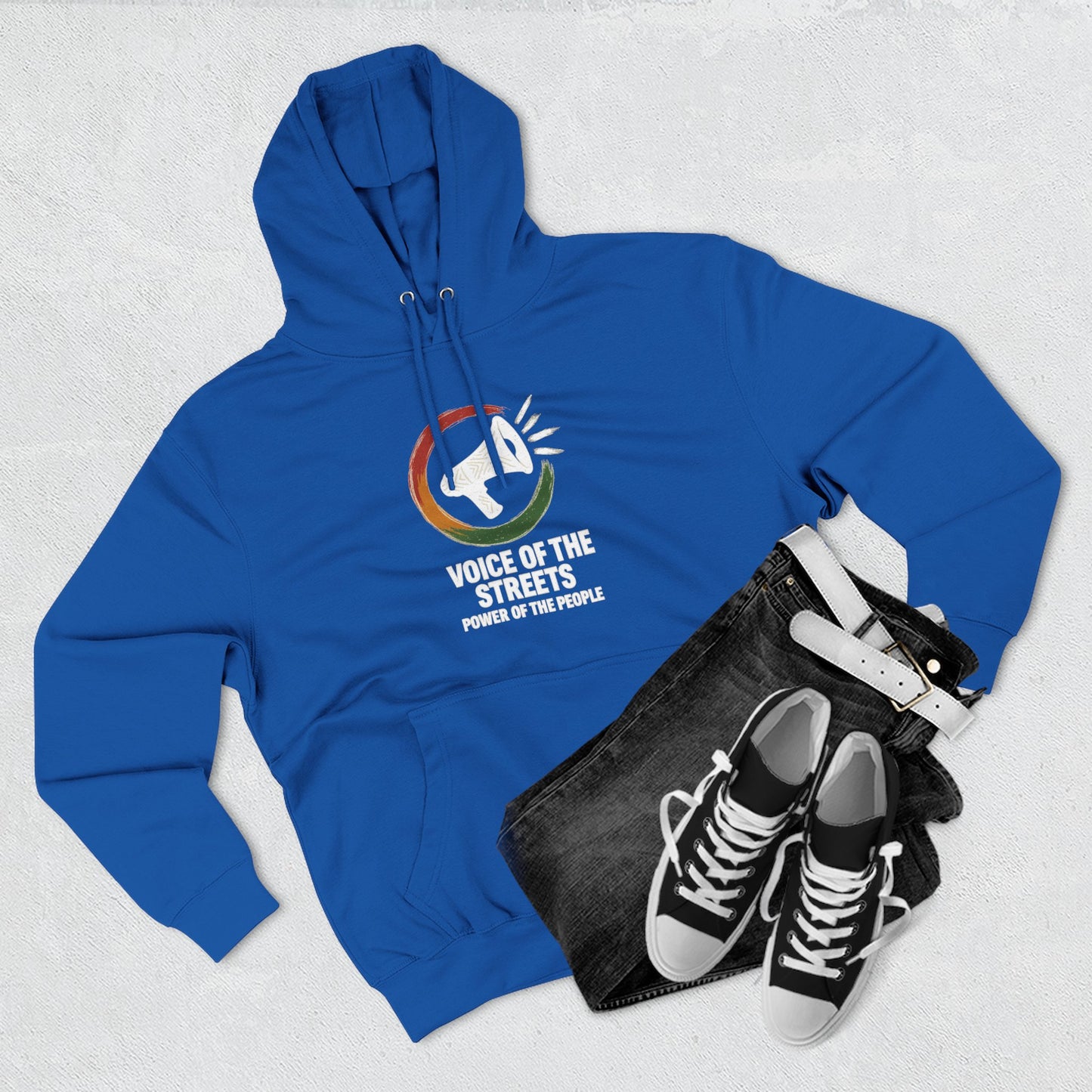 Voice of the Streets Fleece Hoodie | Urban Apparel for Comfort and Style | Perfect for Gifts, Casual Wear, Street Culture