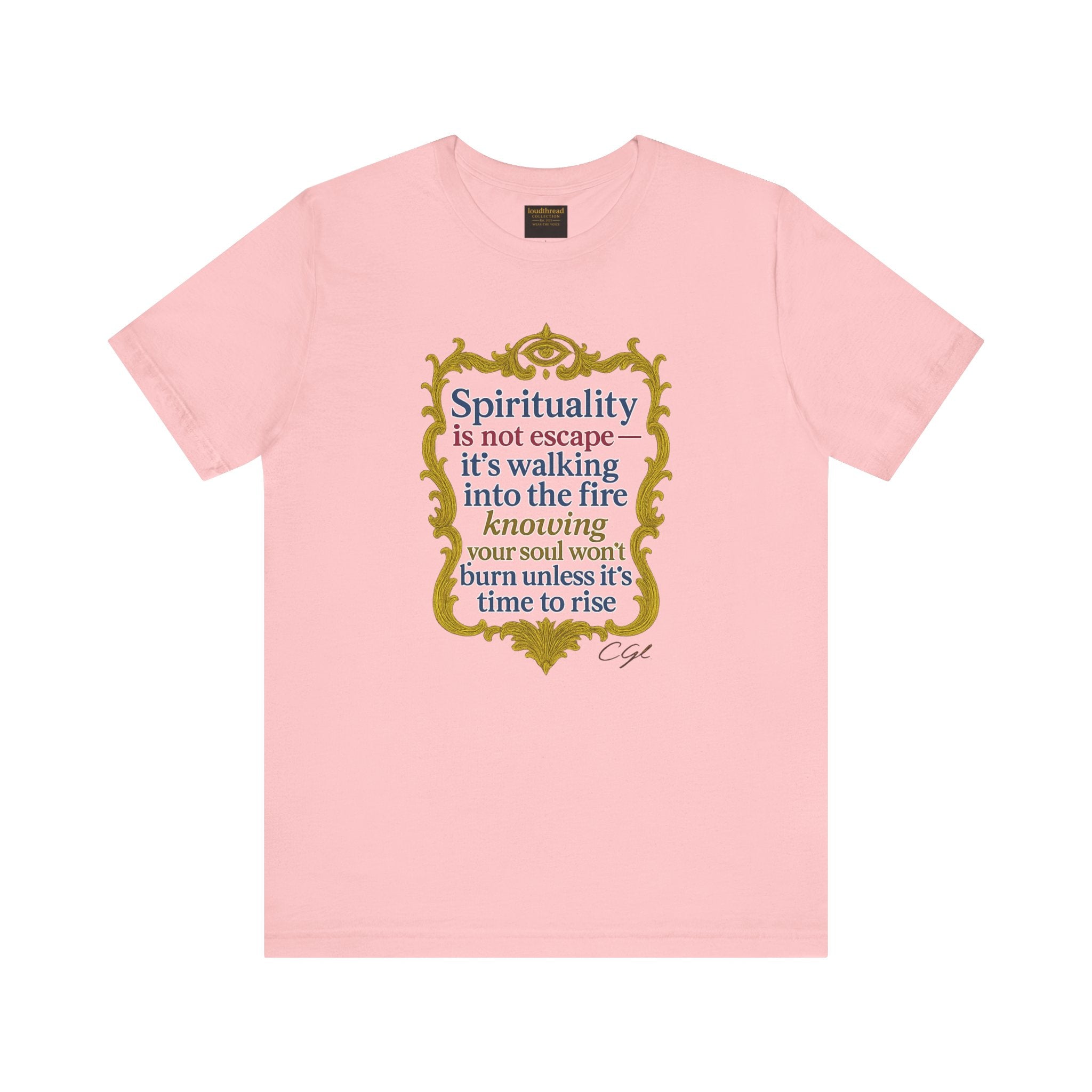 Spirituality Quote Unisex Tee - Inspirational Short Sleeve Shirt