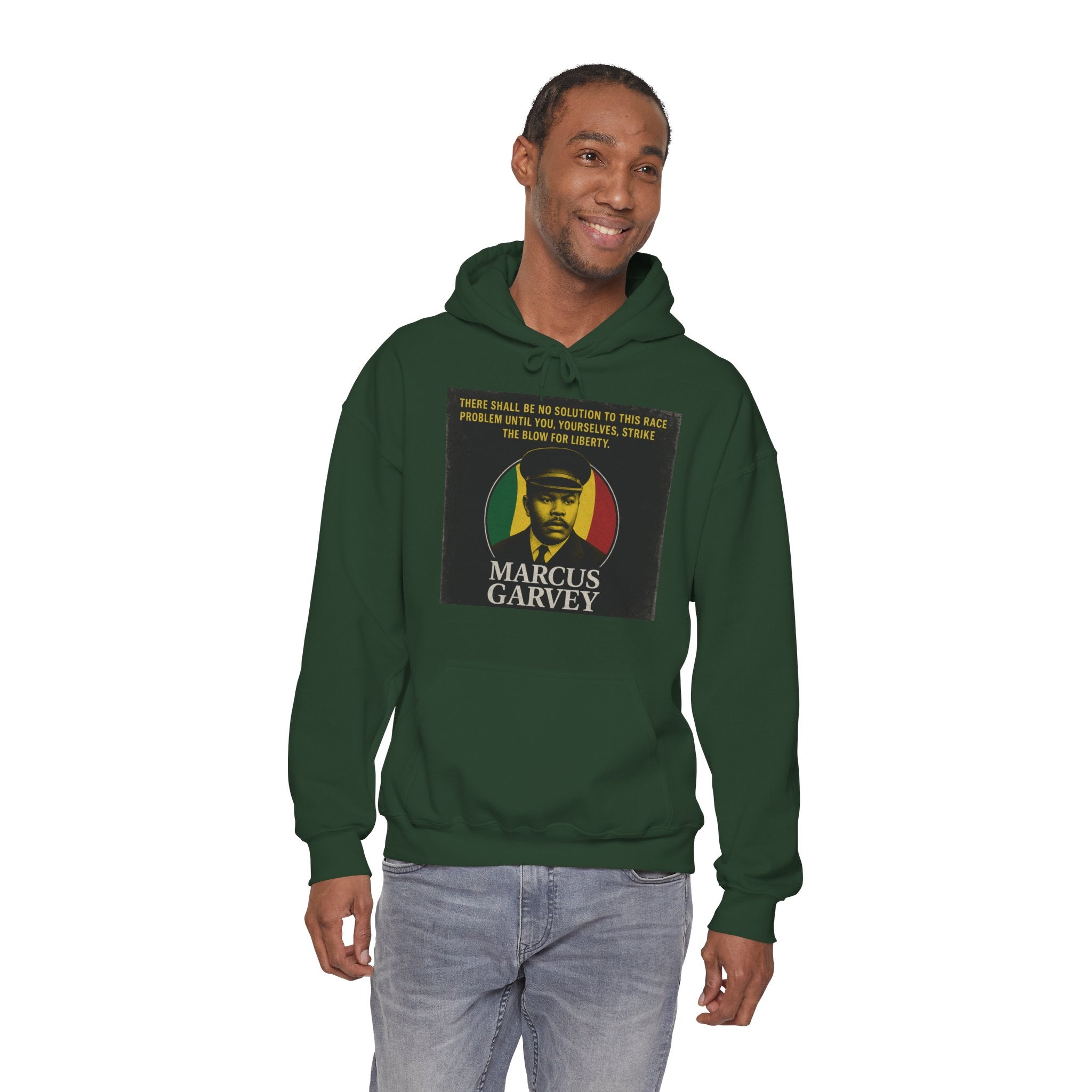 Marcus Garvey Inspirational Hoodie | Unisex Heavy Blend Sweatshirt