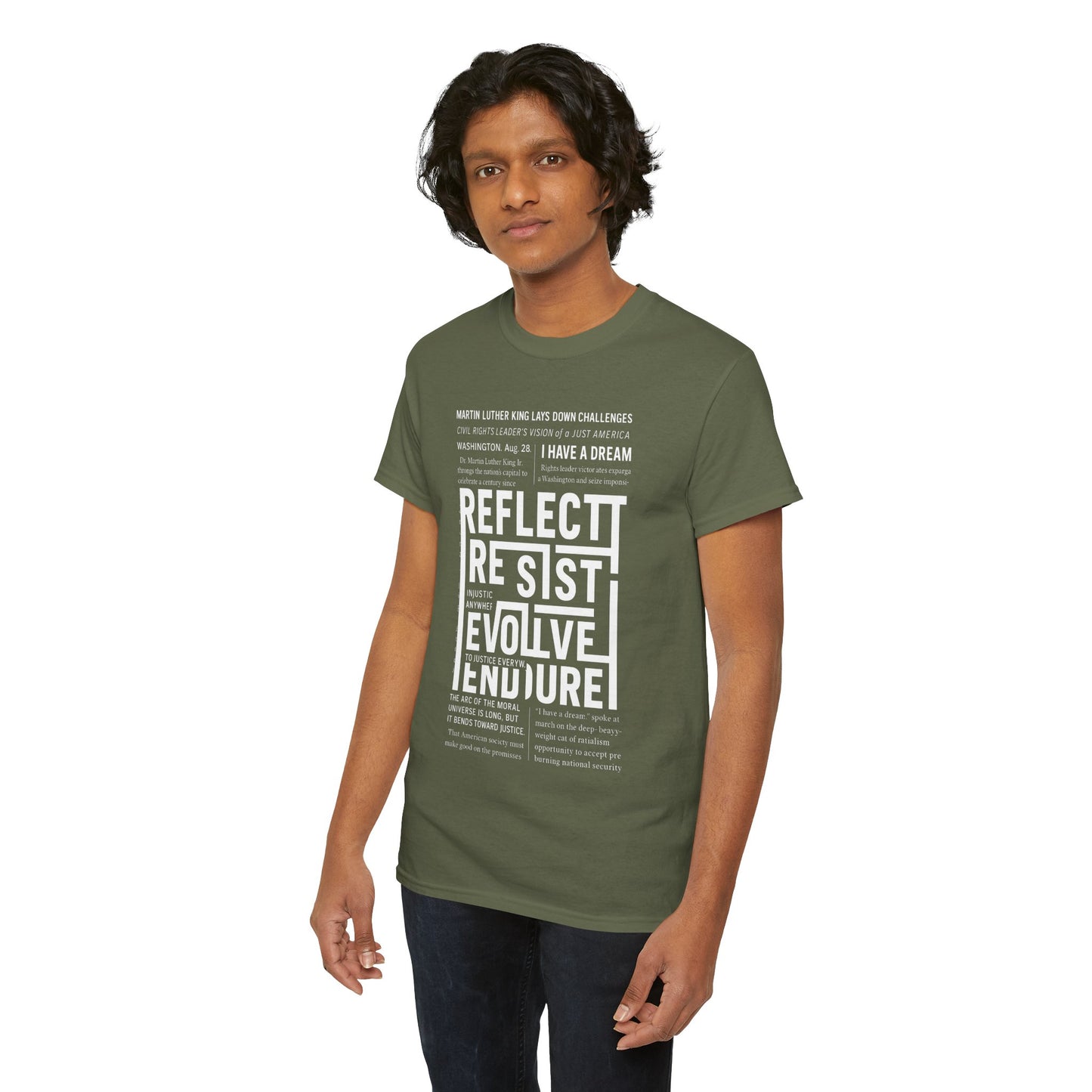 Inspirational Quote Unisex Heavy Cotton Tee - Perfect for Activism.