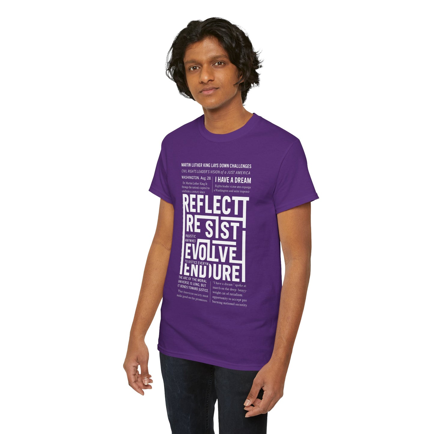 Inspirational Quote Unisex Heavy Cotton Tee - Perfect for Activism.