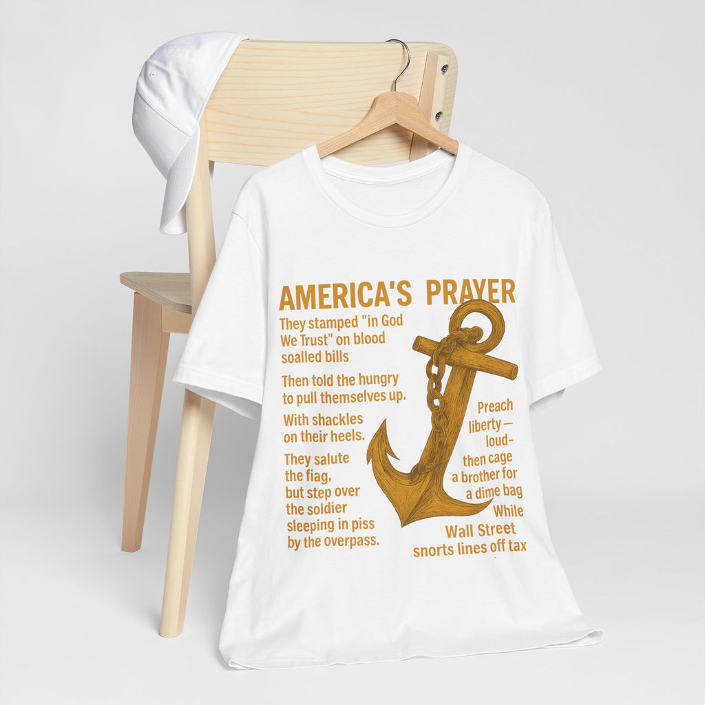 America's Prayer Anchor Tee — Patriotic Poem Graphic T-Shirt