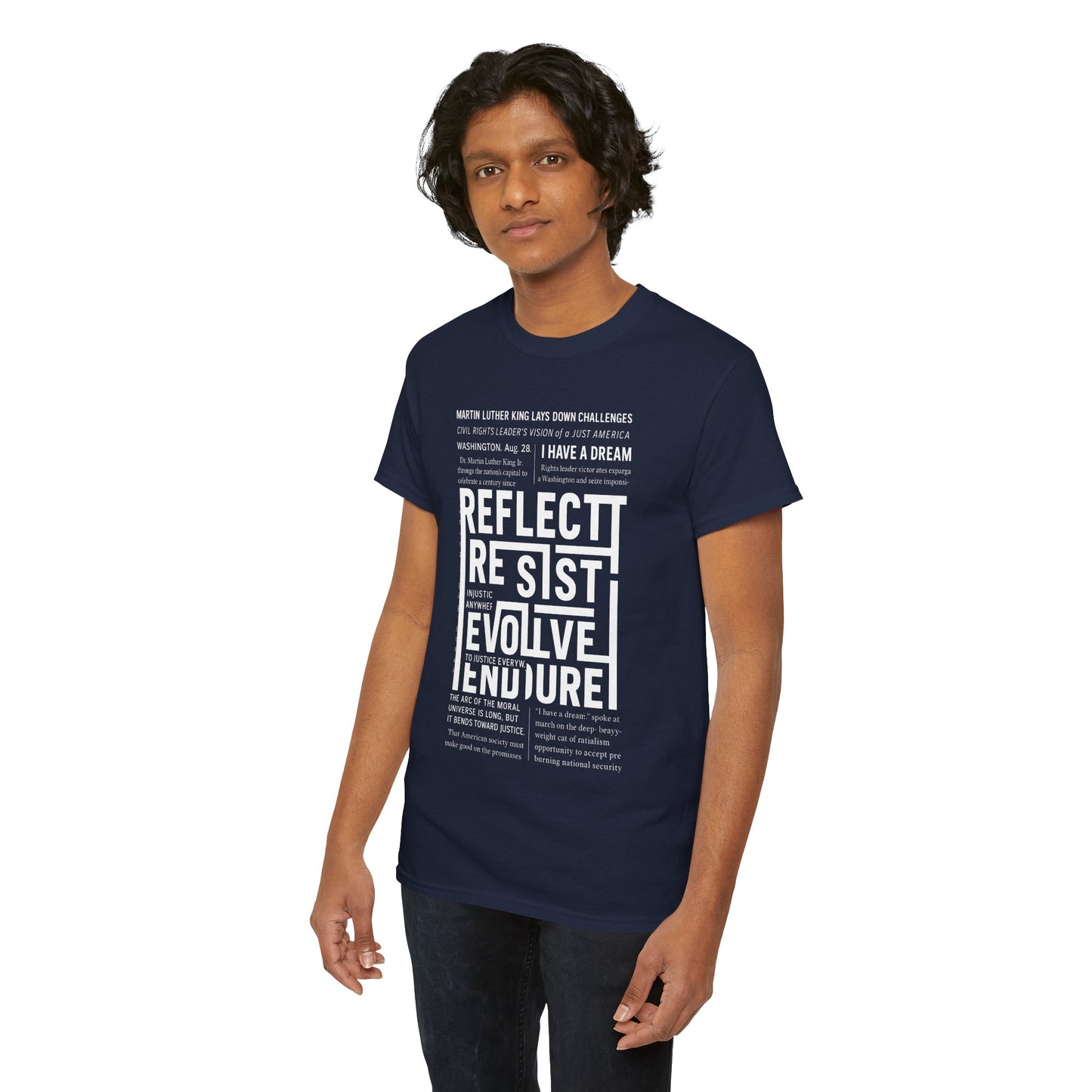 Inspirational Quote Unisex Heavy Cotton Tee - Perfect for Activism.