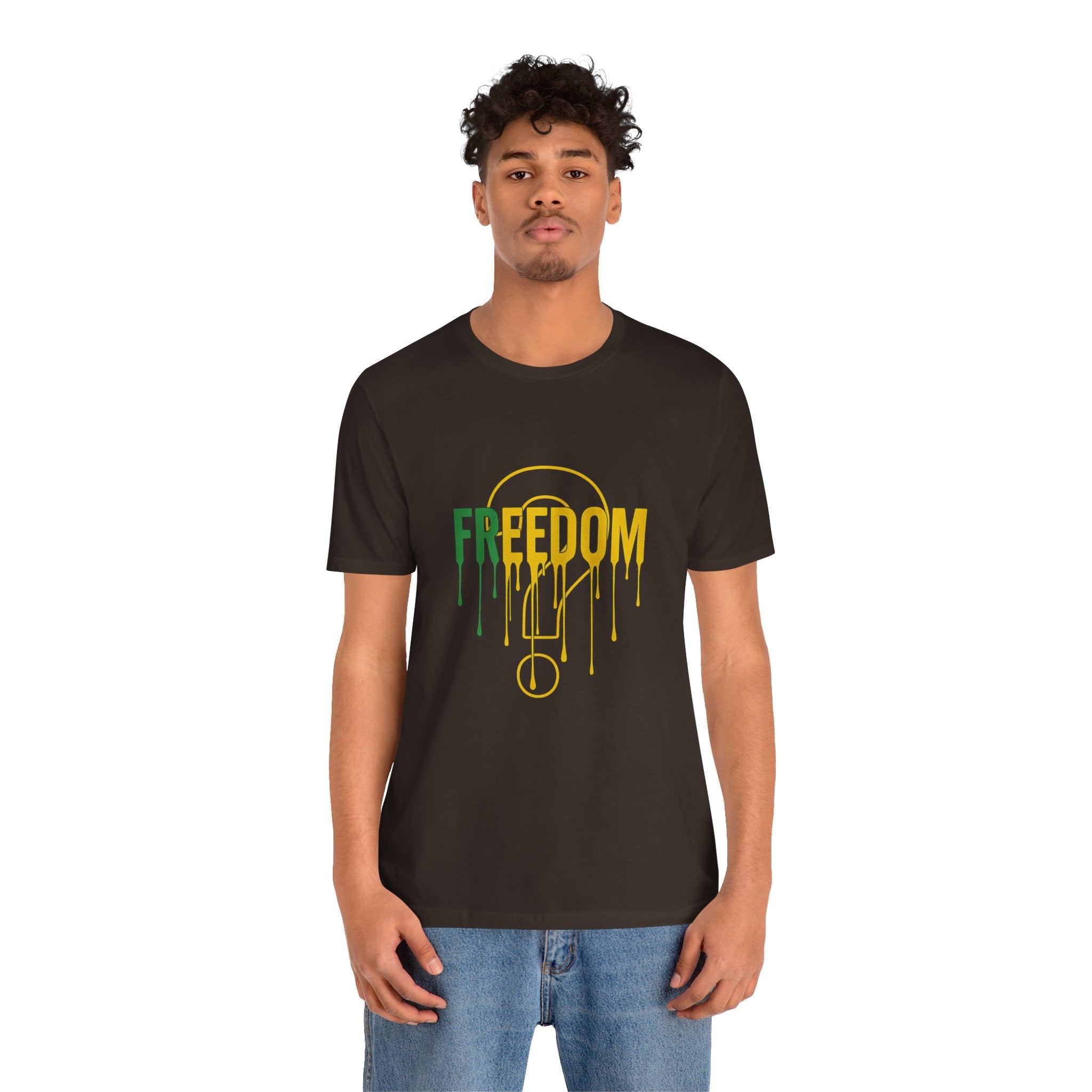 Freedom Drip Graphic Tee for Unisex, Casual T-Shirt for Men & Women
