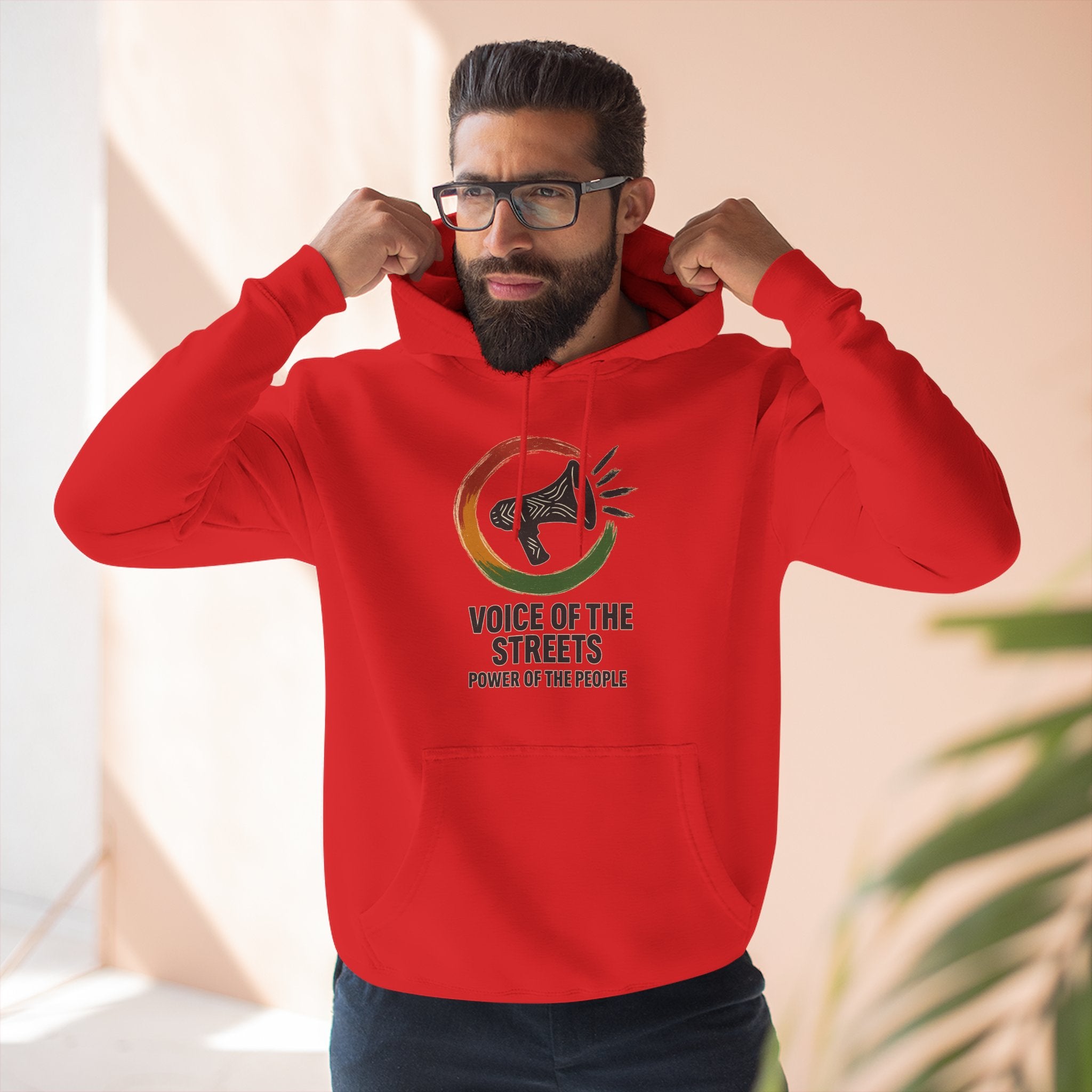 Empowering Voice of the Streets Hoodie, Unisex Fleece Hoodie, Casual Streetwear, Gift for Activists, Cozy Everyday Wear