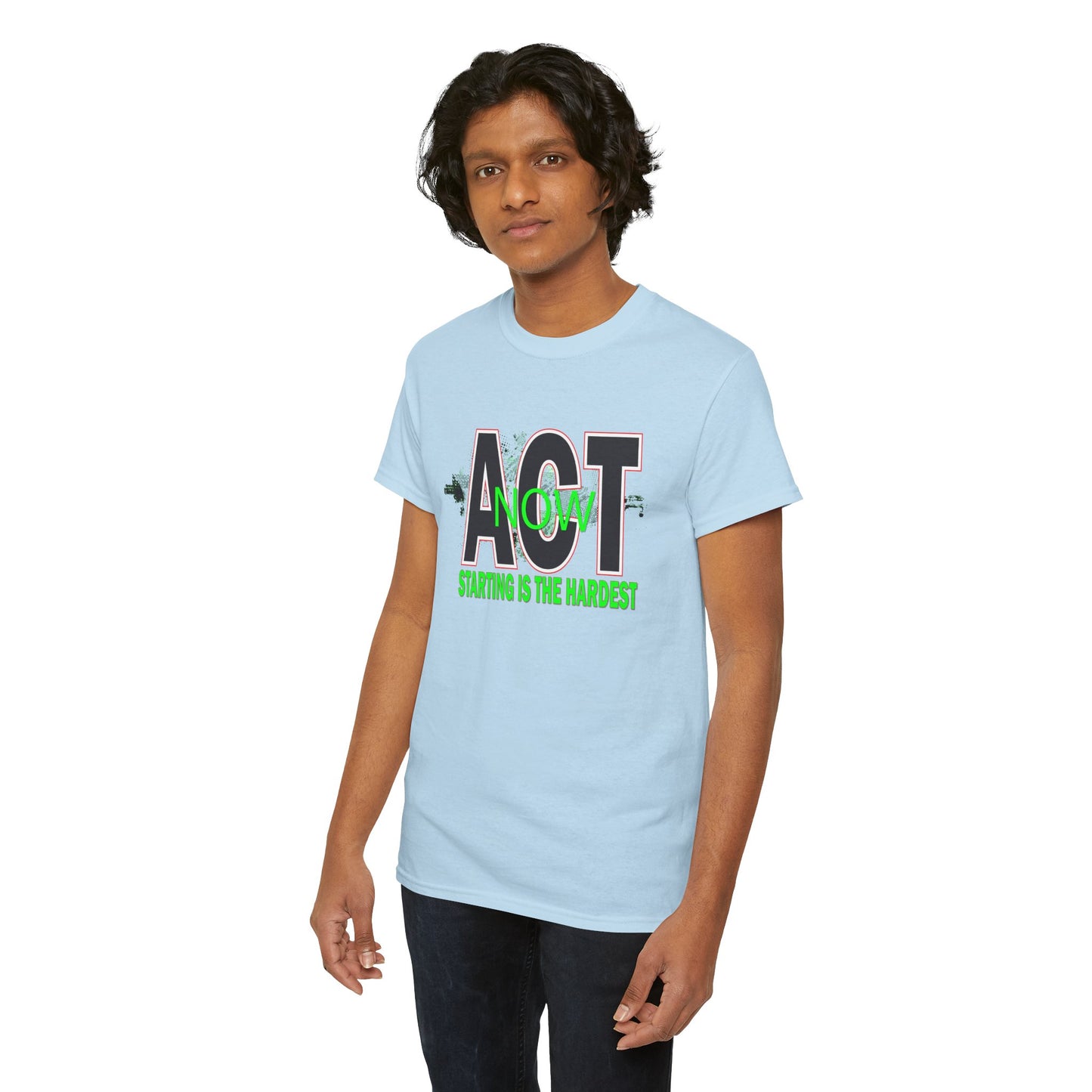 Motivational Unisex Tee - Start Now with Style, Perfect for Workouts