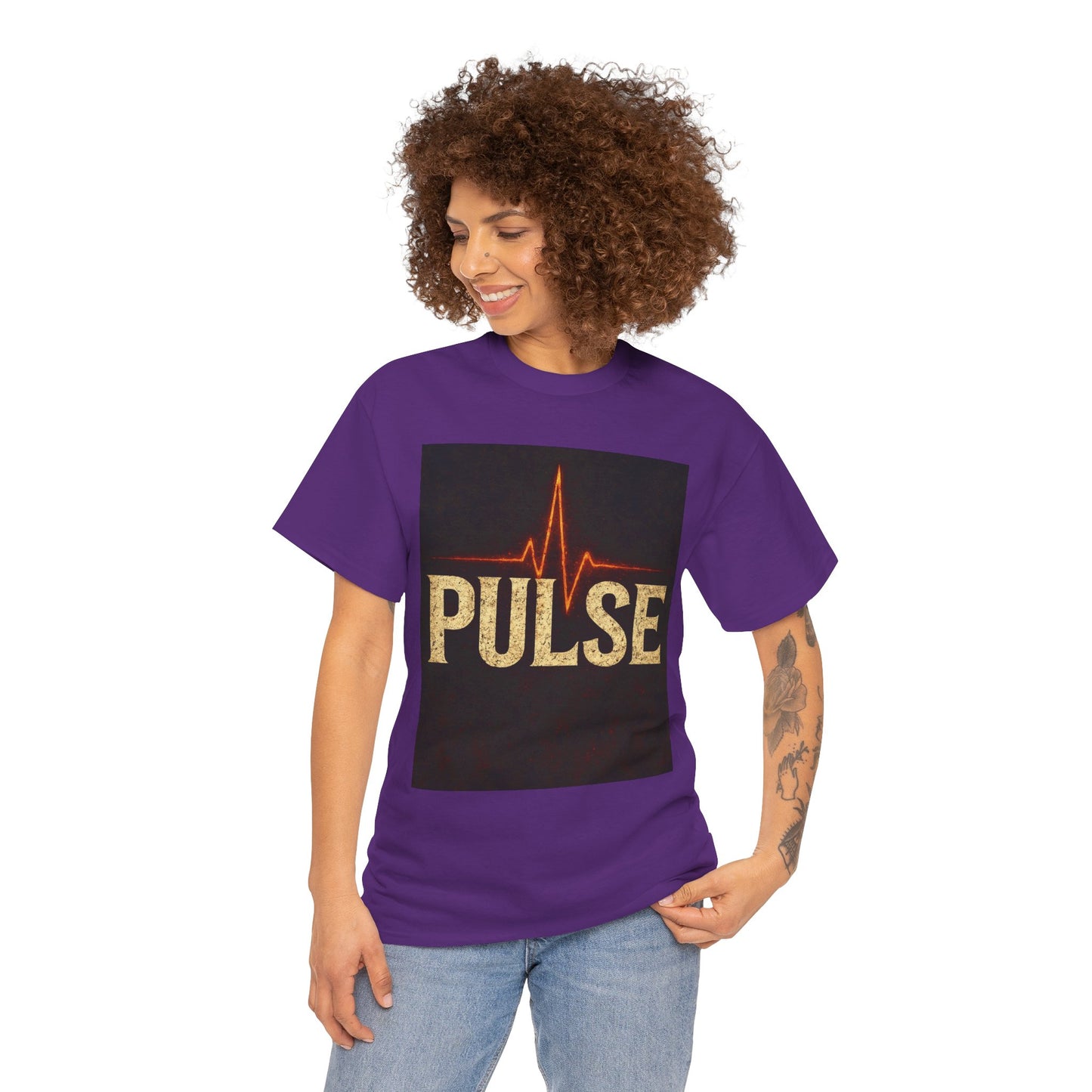 Pulse Graphic Tee, Unisex Cotton Shirt, Casual Wear, Gift for Music Lovers