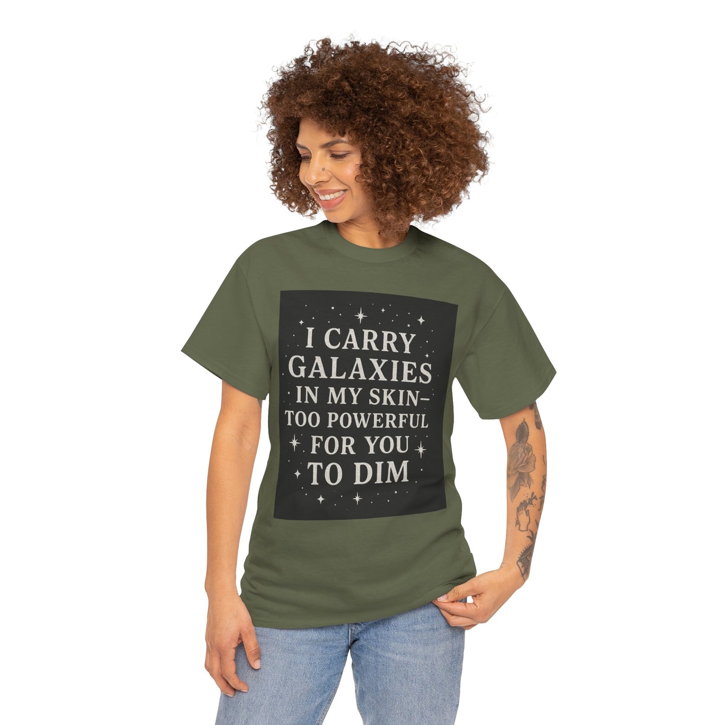 Galactic Vibes Unisex Tee - I Carry Galaxies Design