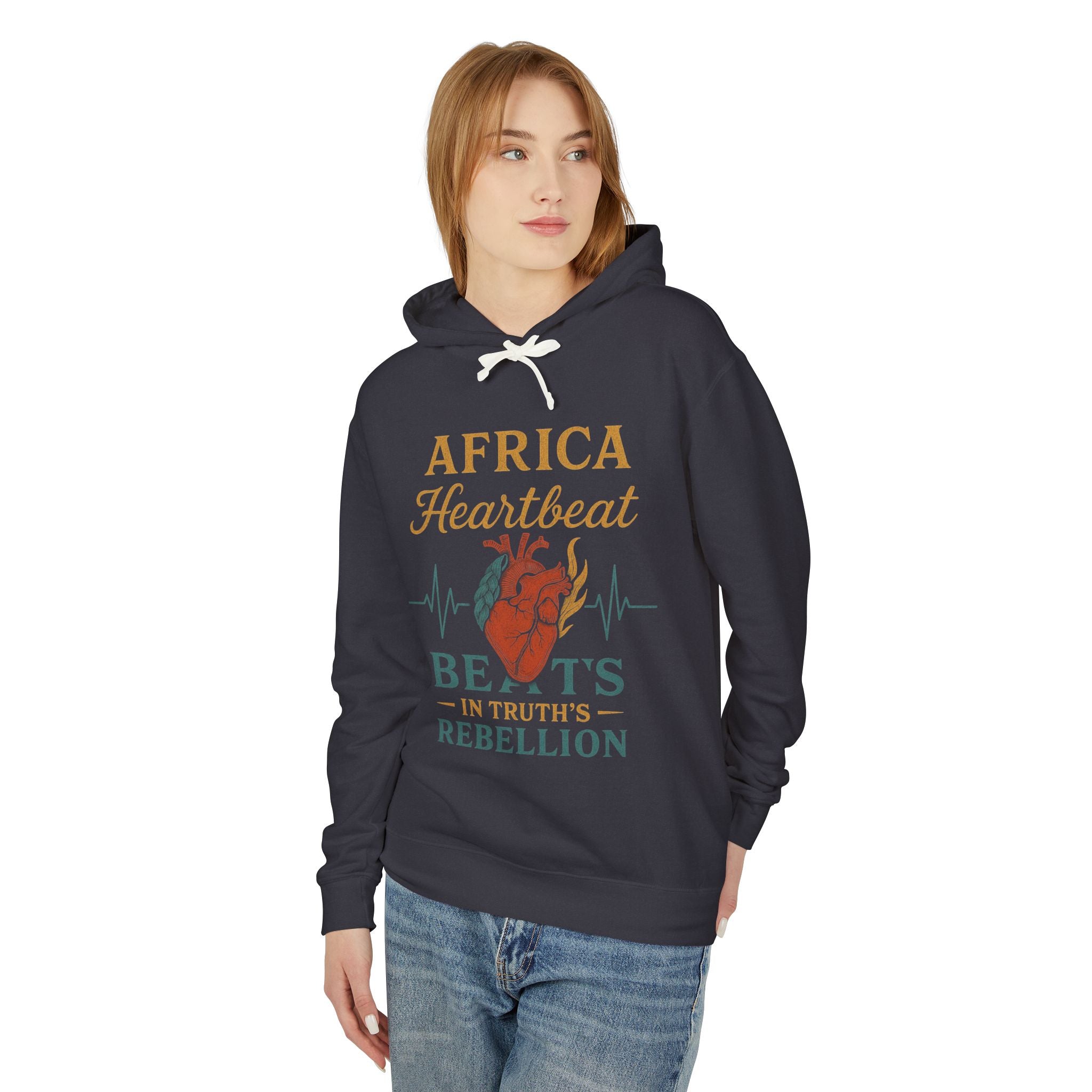 Africa Heartbeat Unisex Lightweight Hoodie