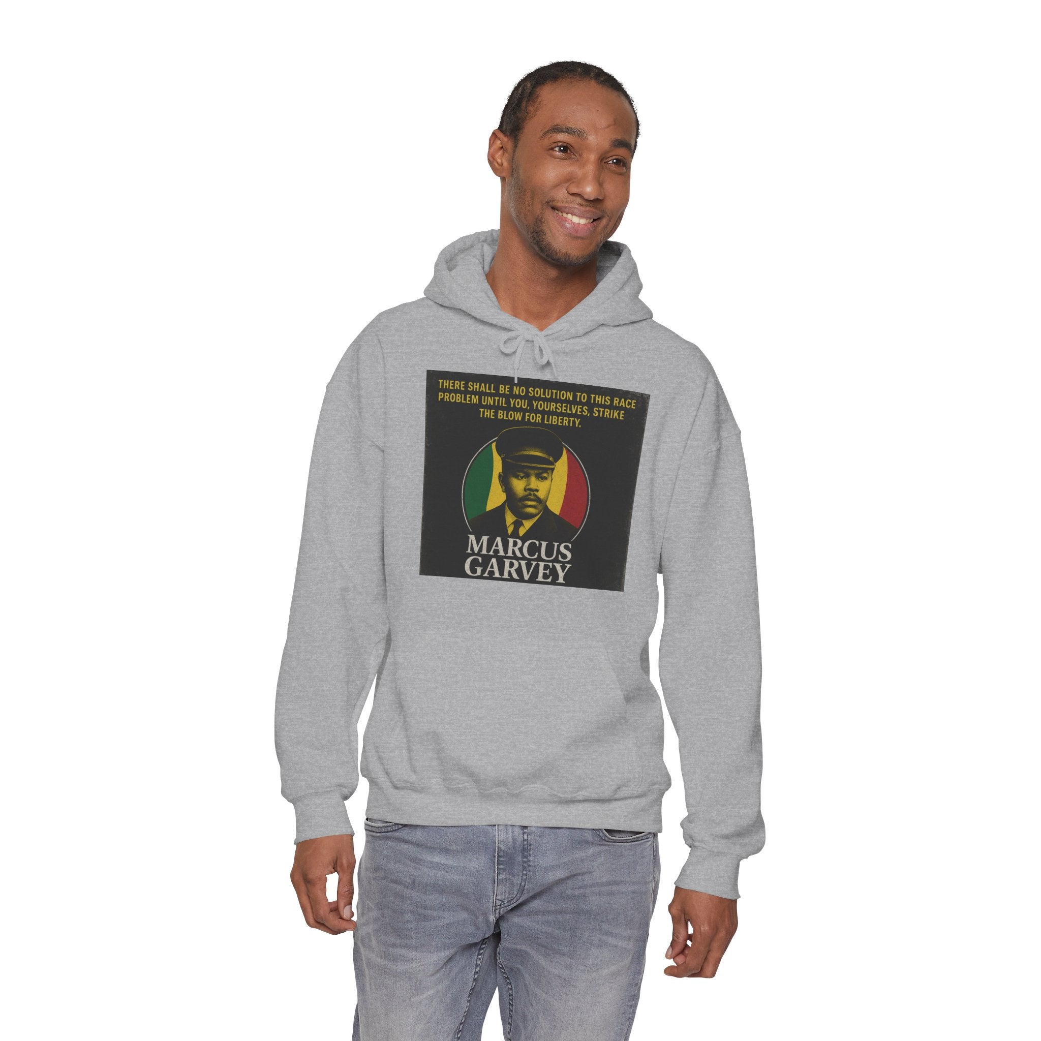 Marcus Garvey Inspirational Hoodie | Unisex Heavy Blend Sweatshirt
