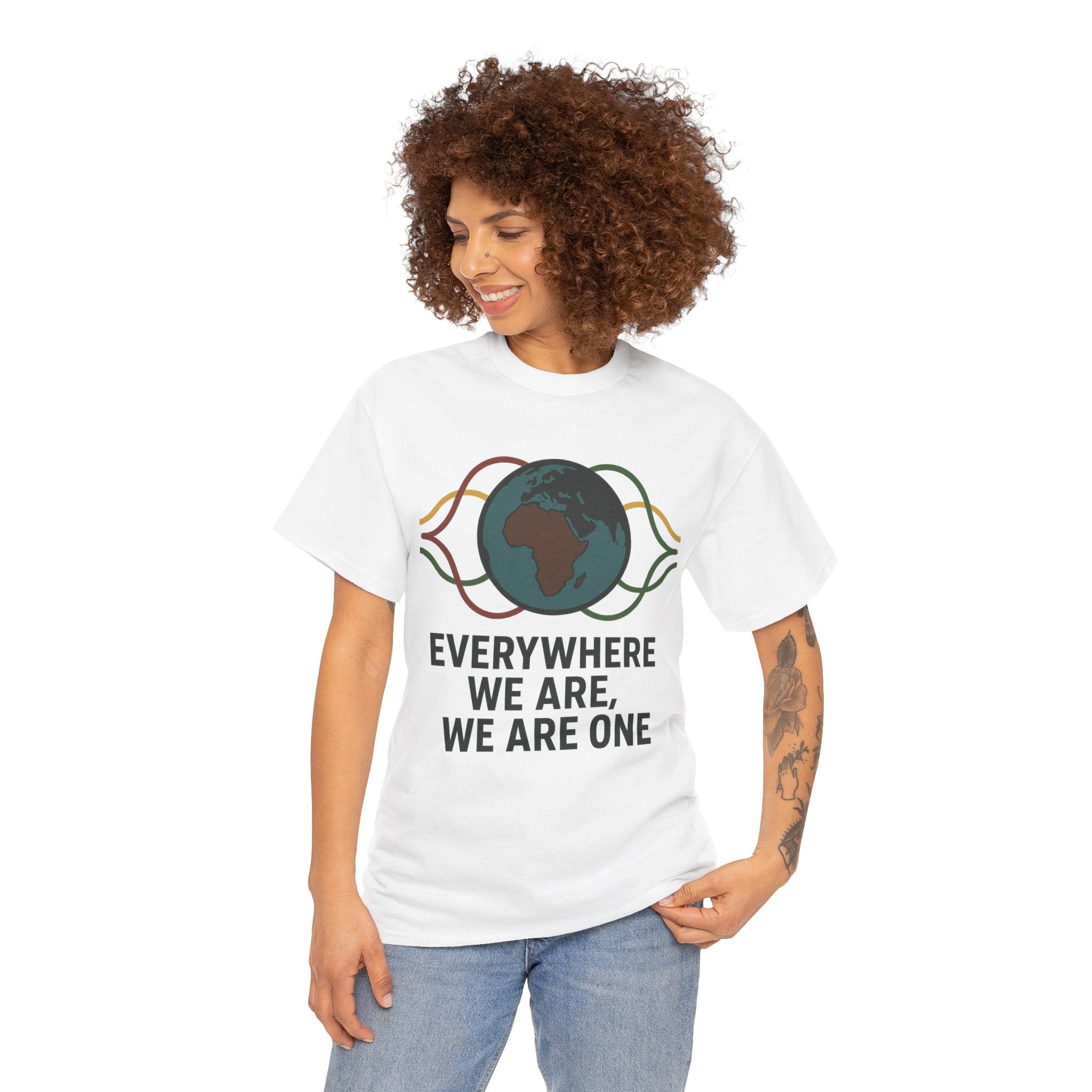 Unity Message Unisex Heavy Cotton Tee - Eco-Friendly Fashion