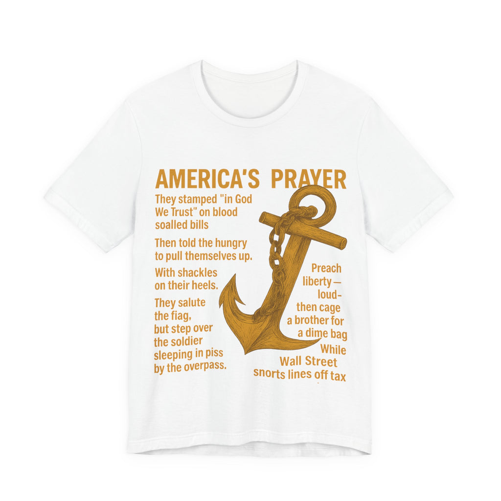 America's Prayer Anchor Tee — Patriotic Poem Graphic T-Shirt