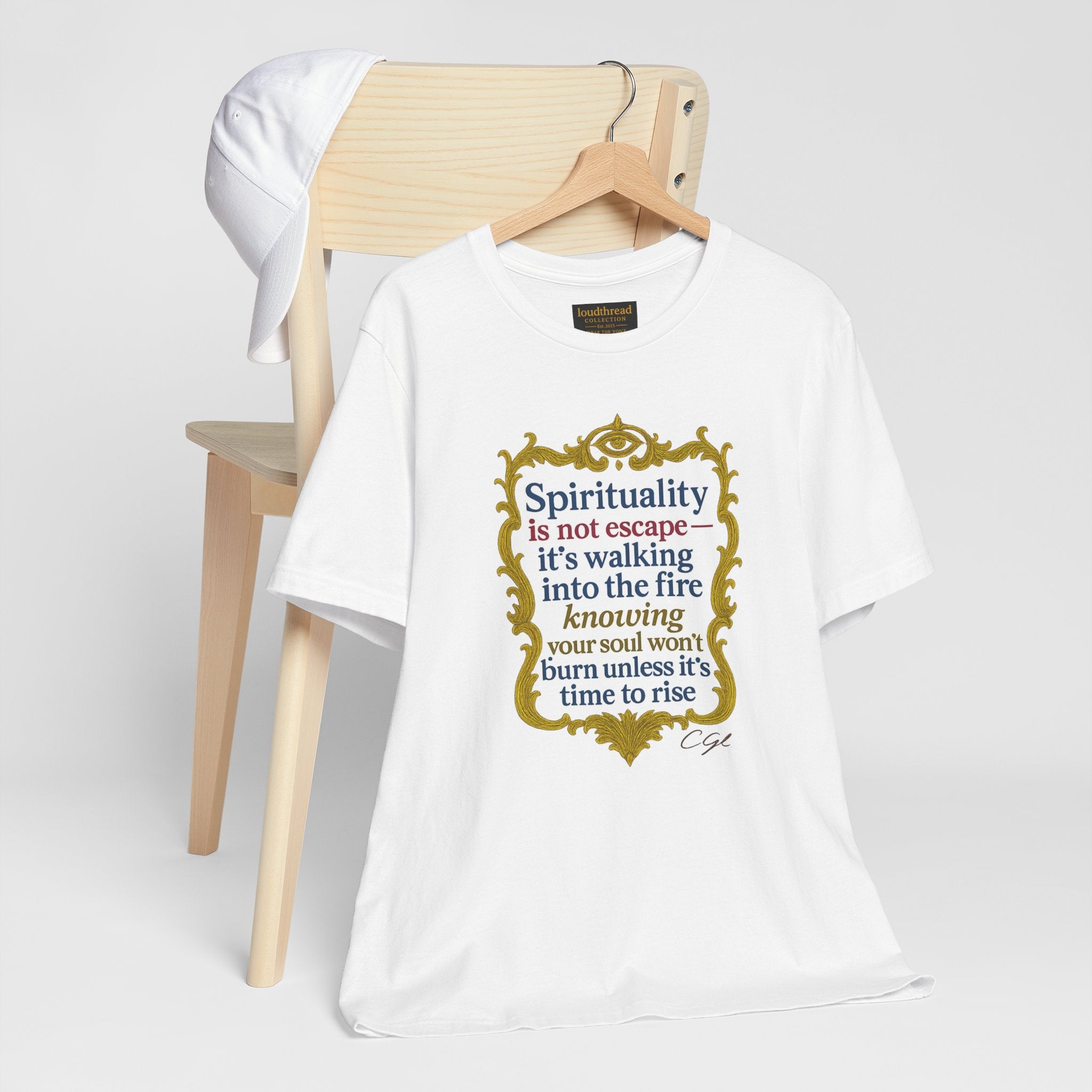 Spirituality Quote Unisex Tee - Inspirational Short Sleeve Shirt