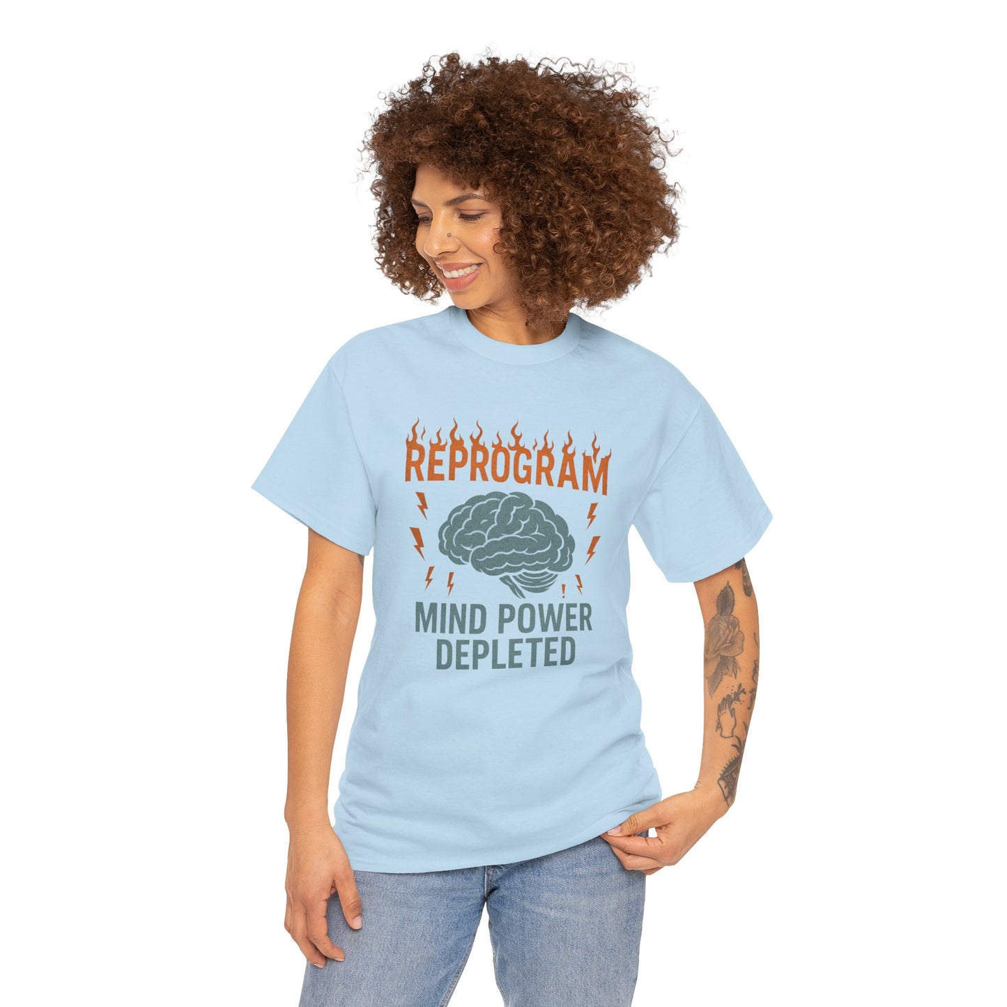 Reprogram Your Mind Unisex Heavy Cotton Tee