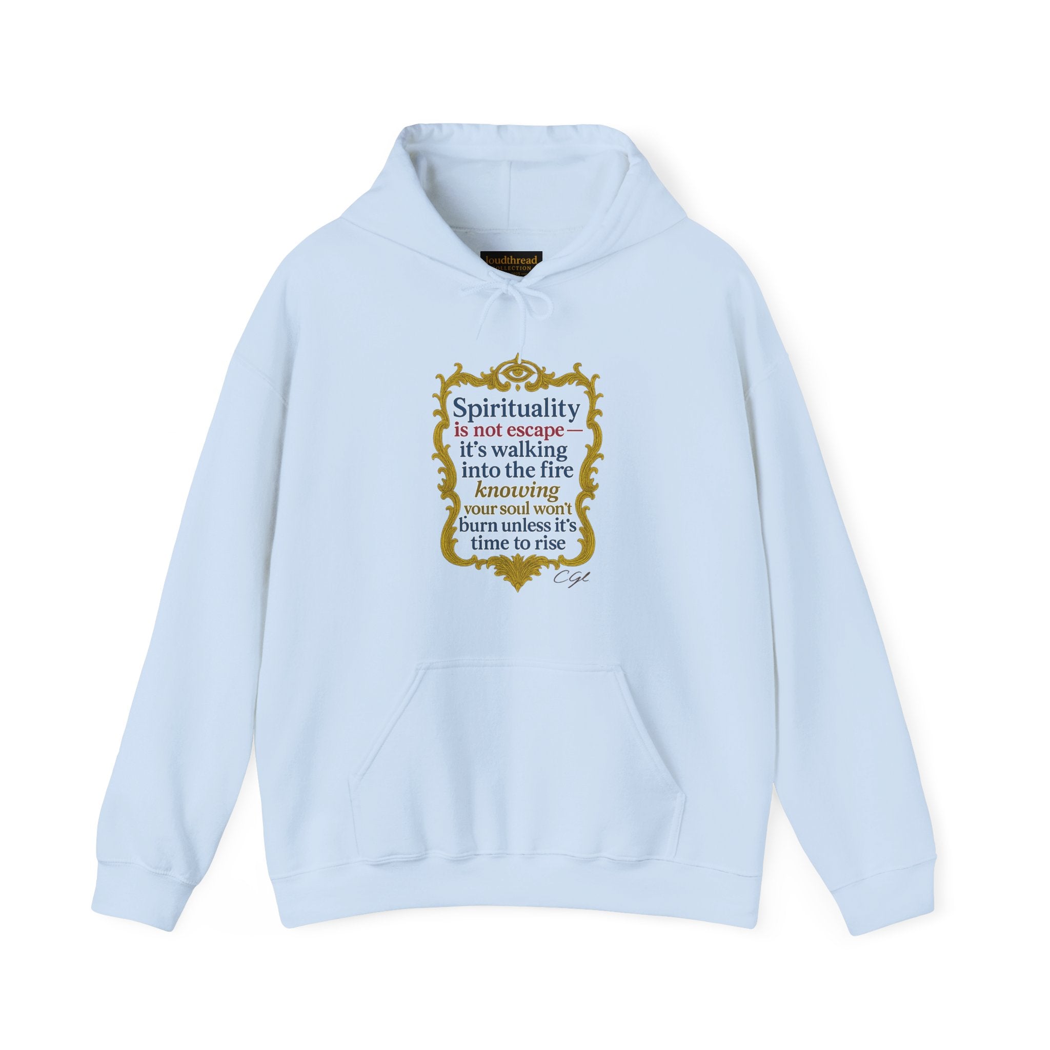 Spirituality Hooded Sweatshirt - Unisex Heavy Blend with Inspiring Quote