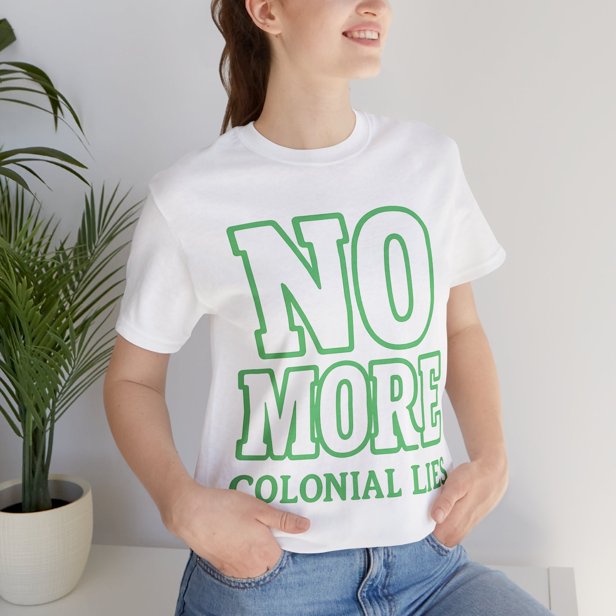 No More Colonial Lies Unisex Jersey Tee