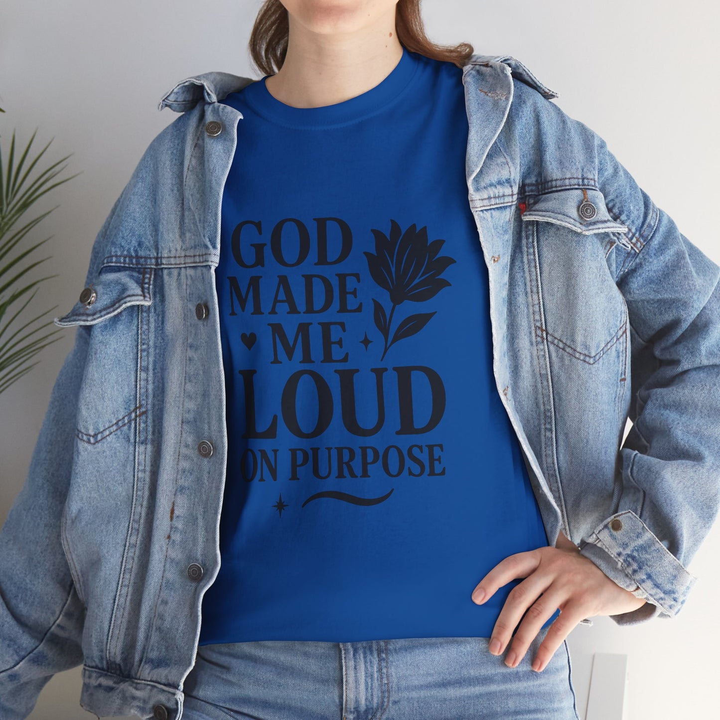 Unisex Heavy Cotton Tee with Inspirational Quote
