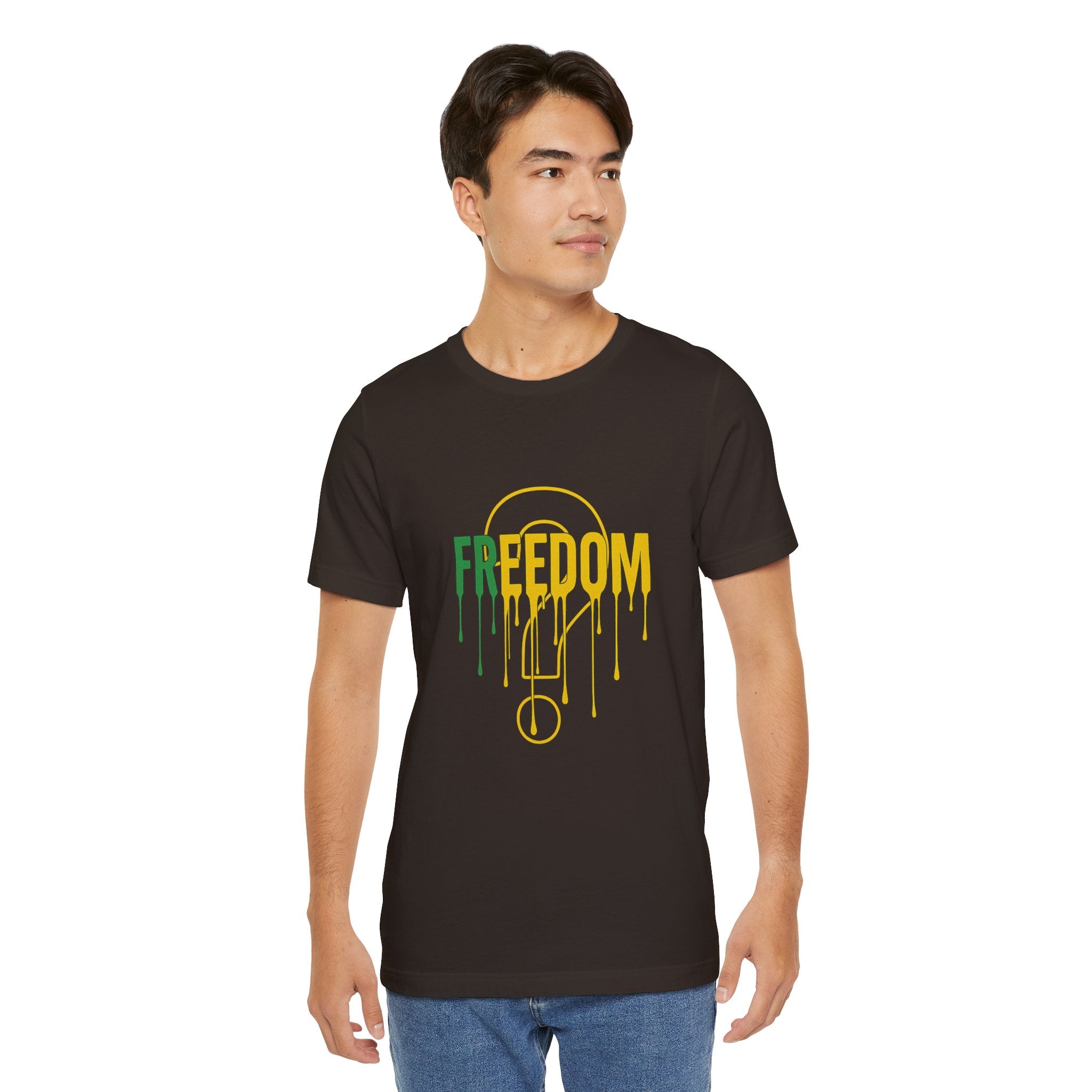 Freedom Drip Graphic Tee for Unisex, Casual T-Shirt for Men & Women