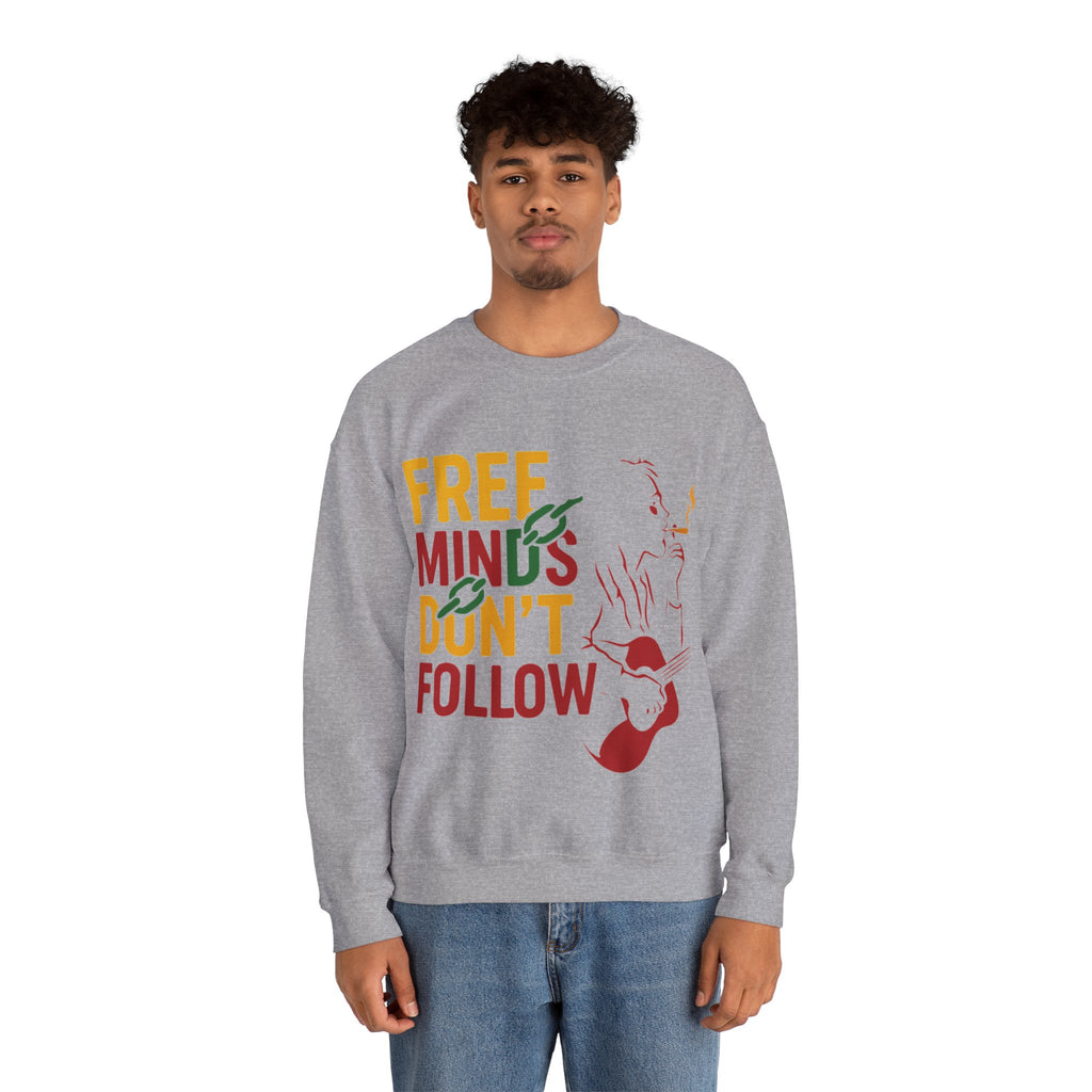 Inspirational Music Quote Sweatshirt, Unisex Fashion, Rasta Guitarist Line Art Unisex Sweatshirt, Motivational Clothing