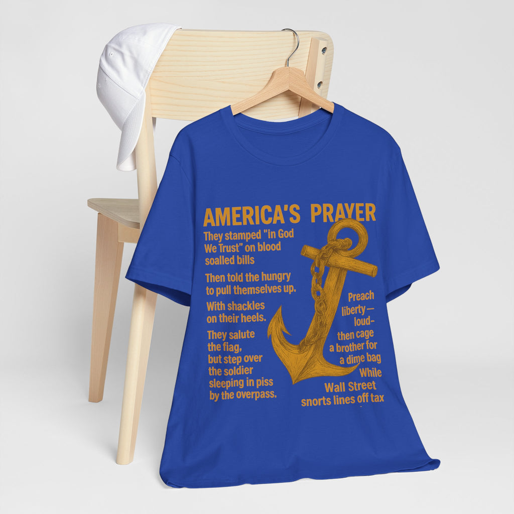America's Prayer Anchor Tee — Patriotic Poem Graphic T-Shirt