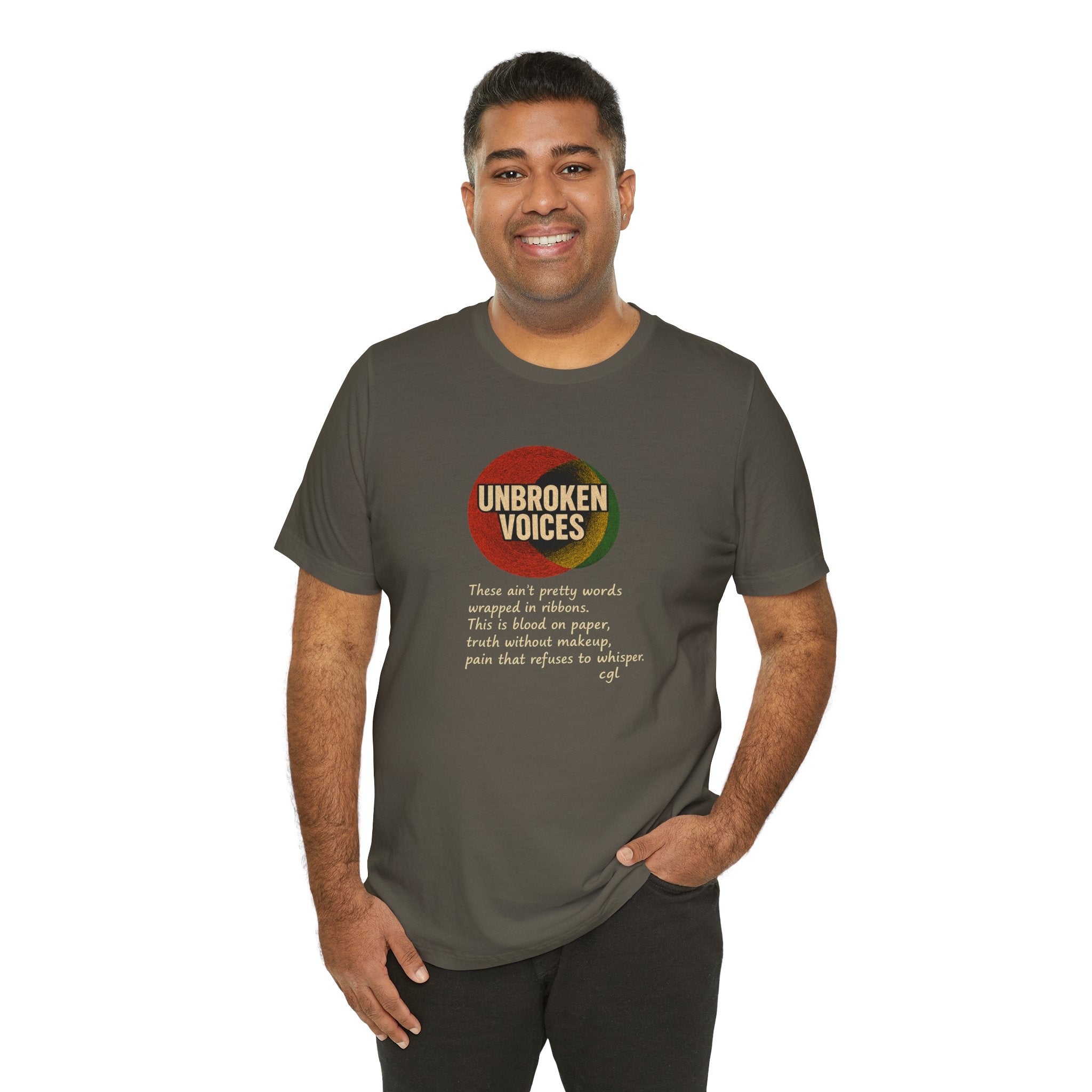 Empowering Unisex Tee - Unbroken Voices, Inspirational T-Shirt