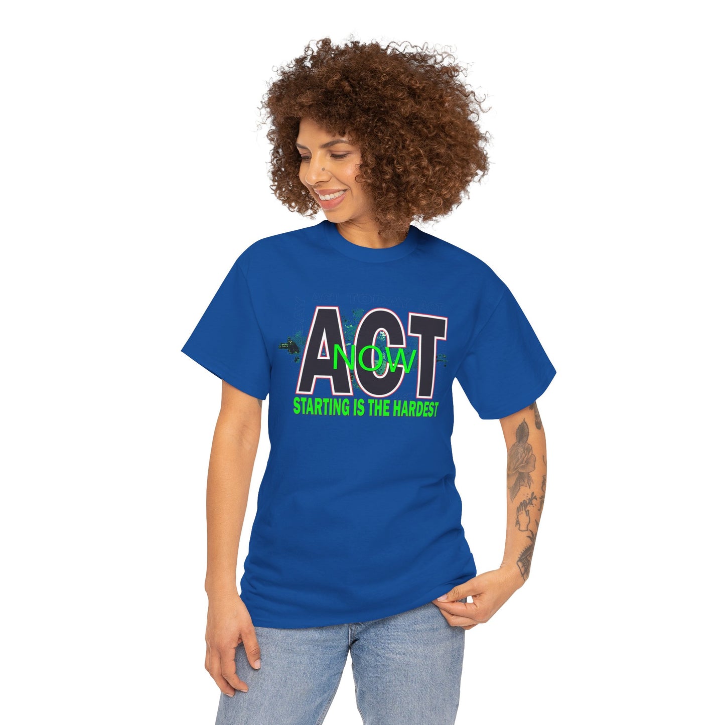 Motivational Unisex Tee - Start Now with Style, Perfect for Workouts