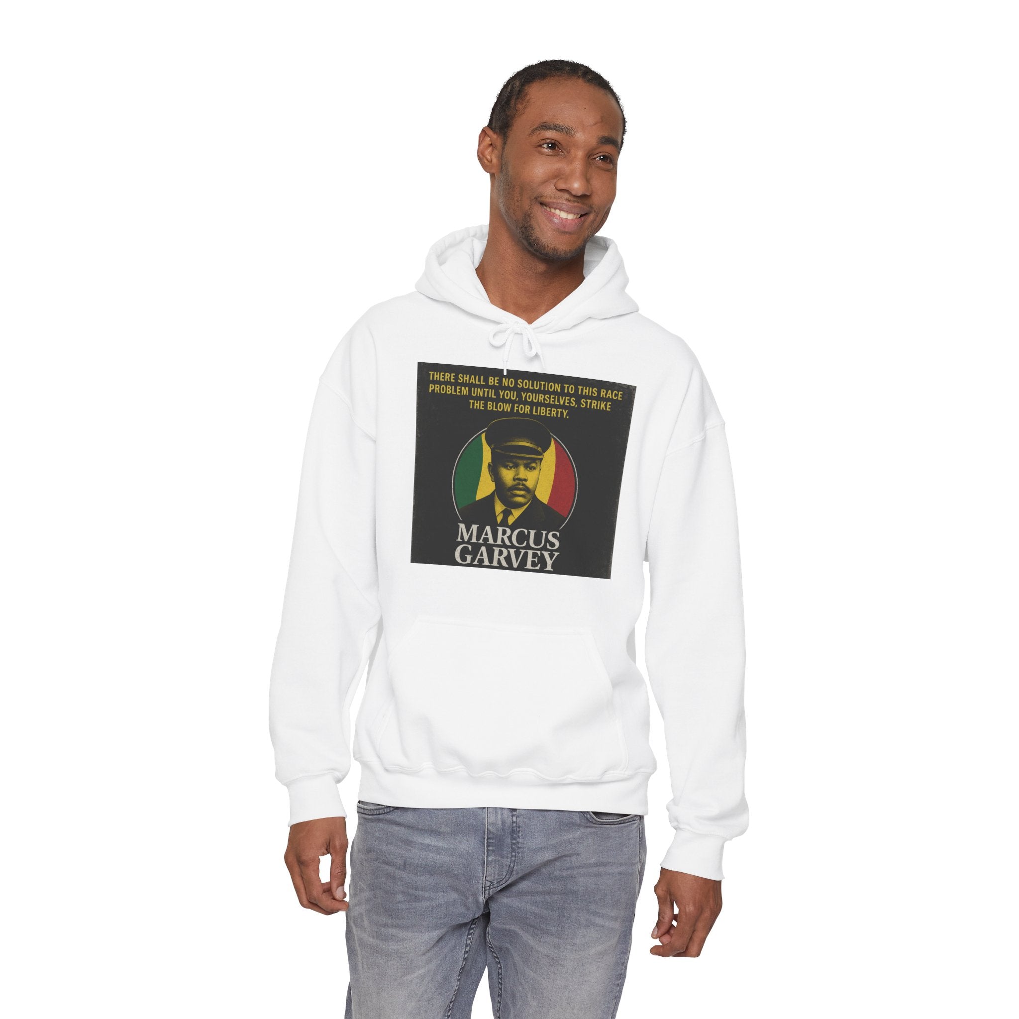 Marcus Garvey Inspirational Hoodie | Unisex Heavy Blend Sweatshirt