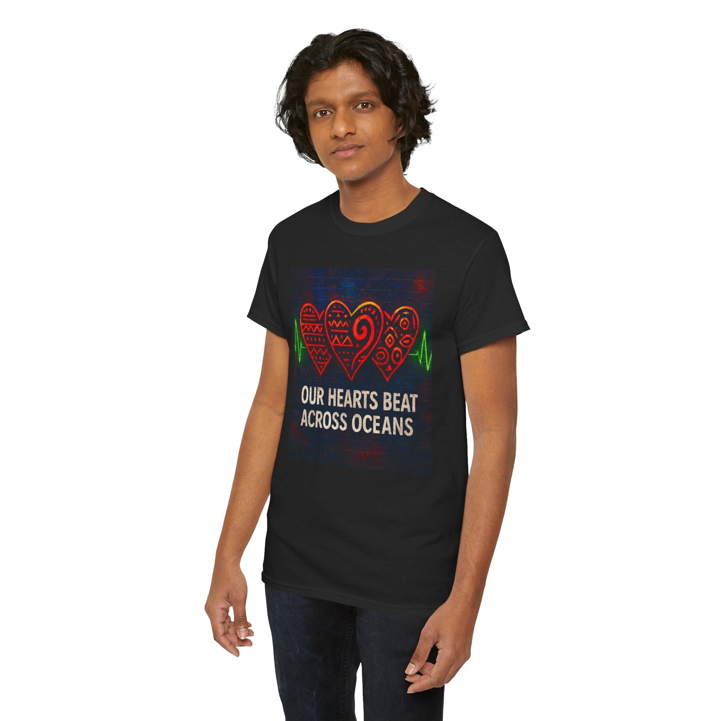 Heartfelt Connection Tee | Unisex Cotton T-Shirt for Relationships