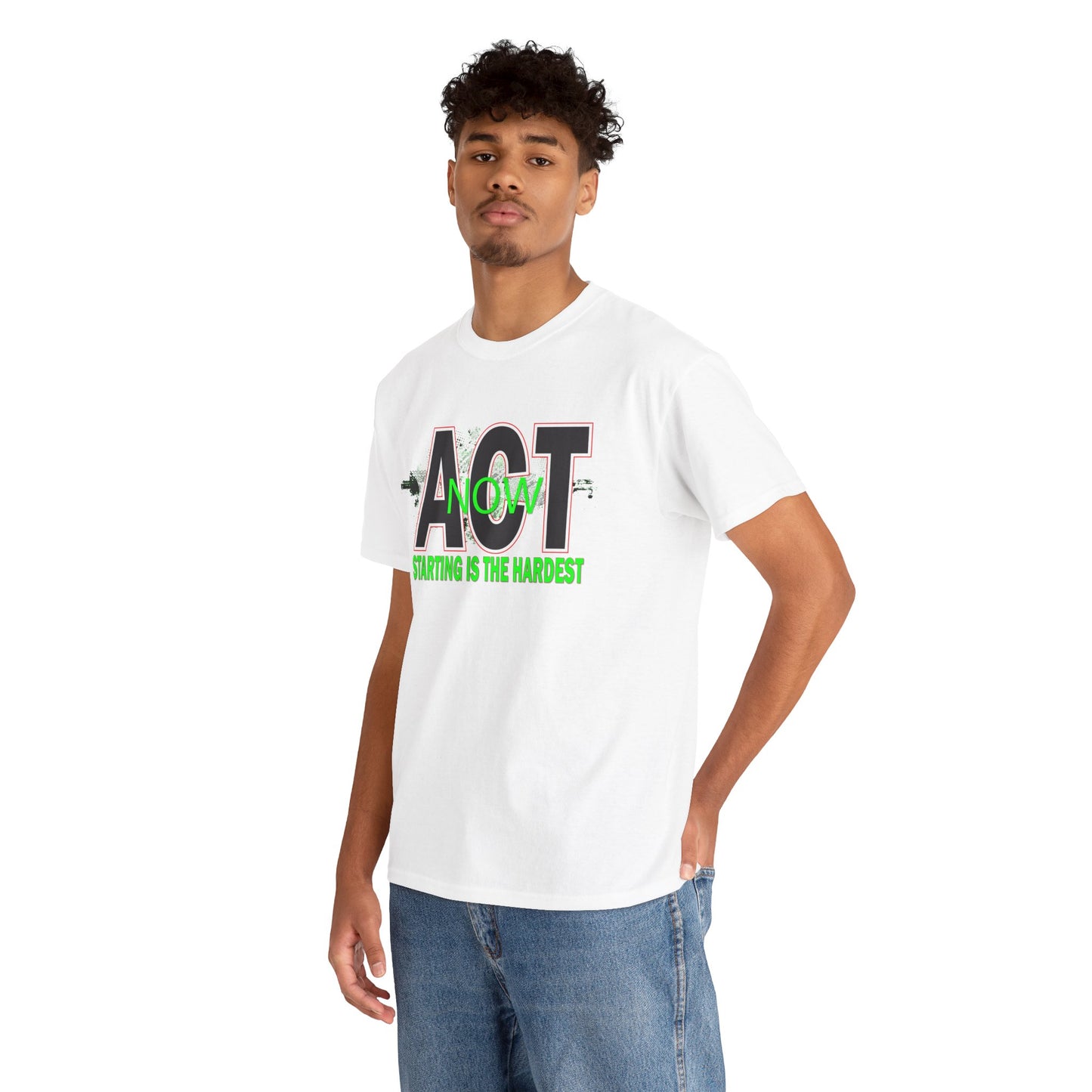 Motivational Unisex Tee - Start Now with Style, Perfect for Workouts
