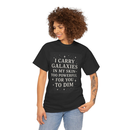 Galactic Vibes Unisex Tee - I Carry Galaxies Design