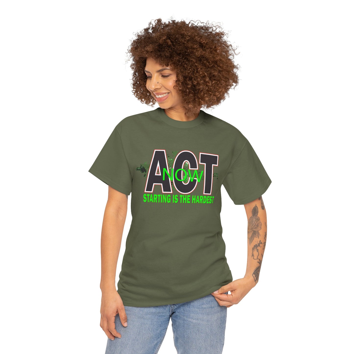 Motivational Unisex Tee - Start Now with Style, Perfect for Workouts