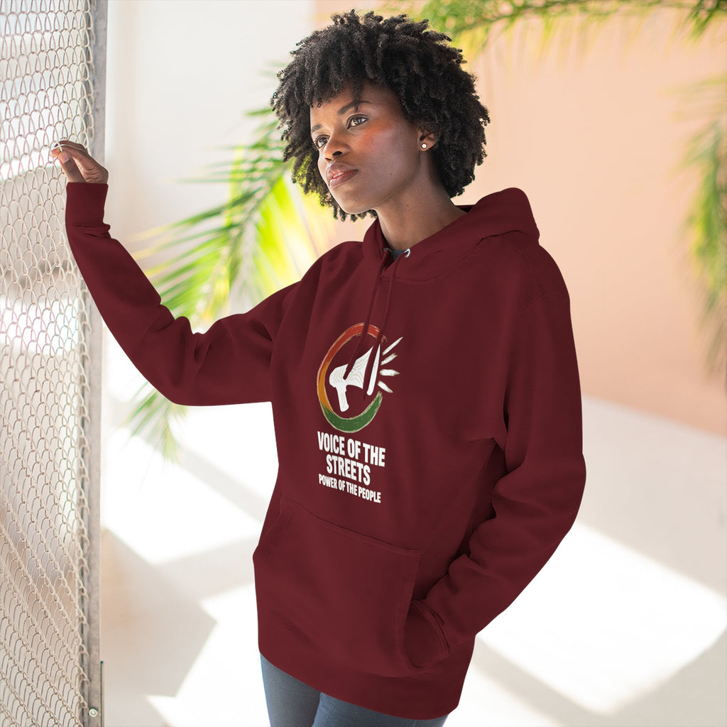 Voice of the Streets Fleece Hoodie | Urban Apparel for Comfort and Style | Perfect for Gifts, Casual Wear, Street Culture
