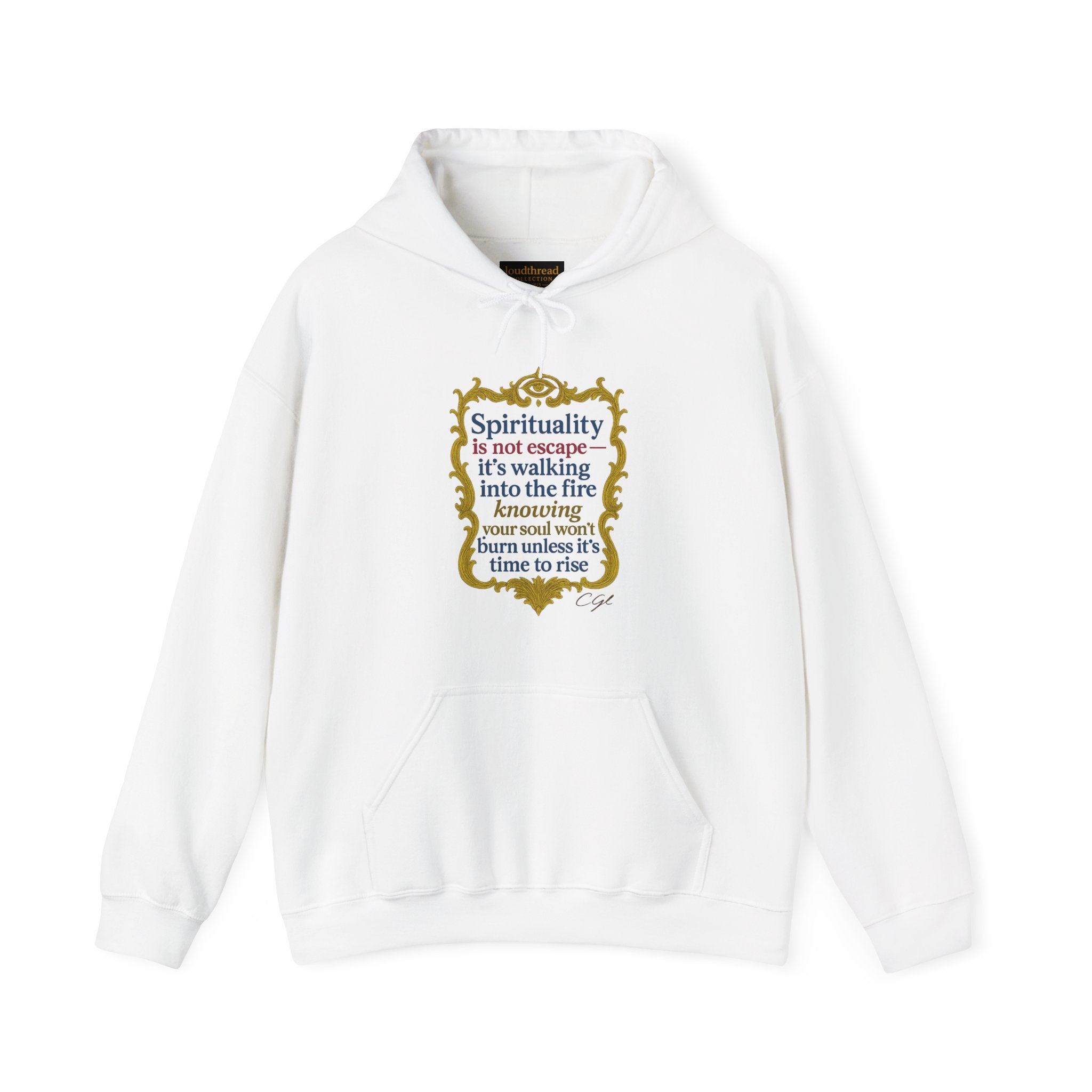 Spirituality Hooded Sweatshirt - Unisex Heavy Blend with Inspiring Quote