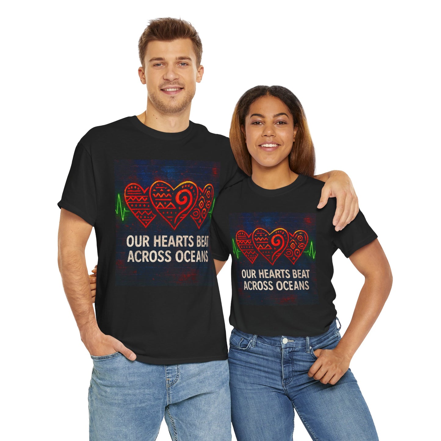 Heartfelt Connection Tee | Unisex Cotton T-Shirt for Relationships